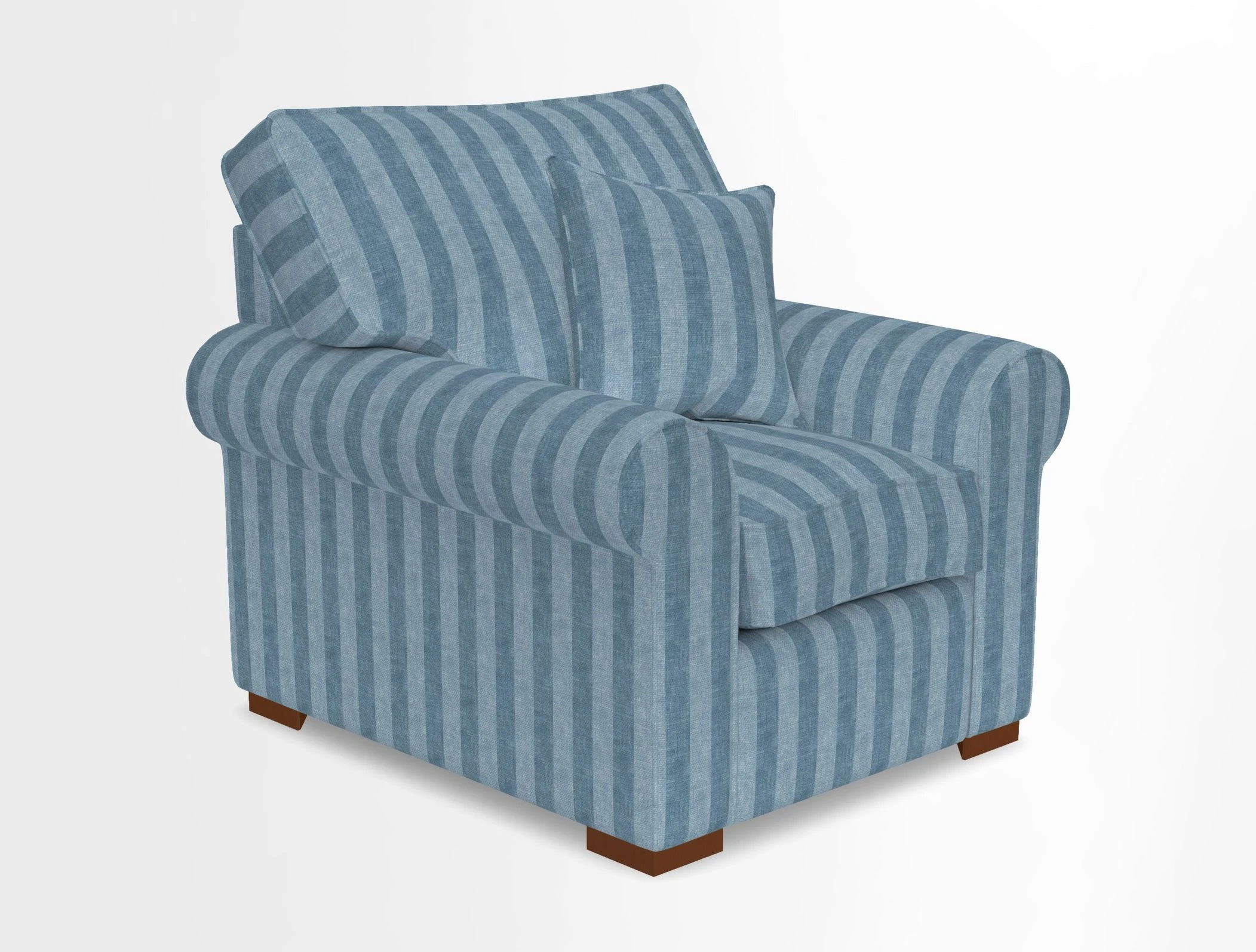 Upperton Chair in Two Tone Plain Biscuit - Loose cover option available
