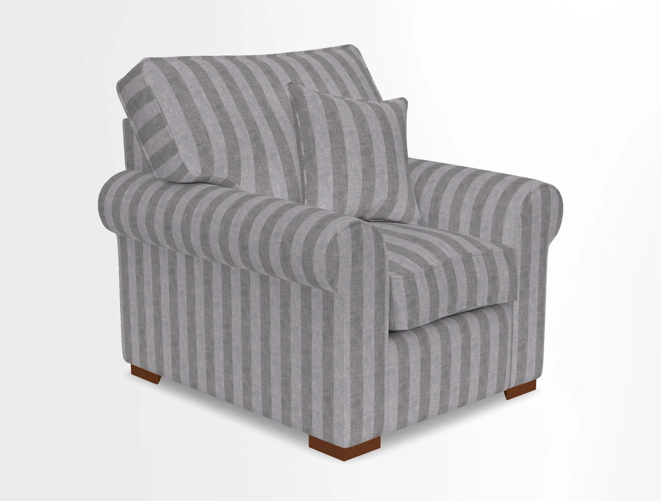 Upperton Chair in Two Tone Plain Biscuit - Loose cover option available