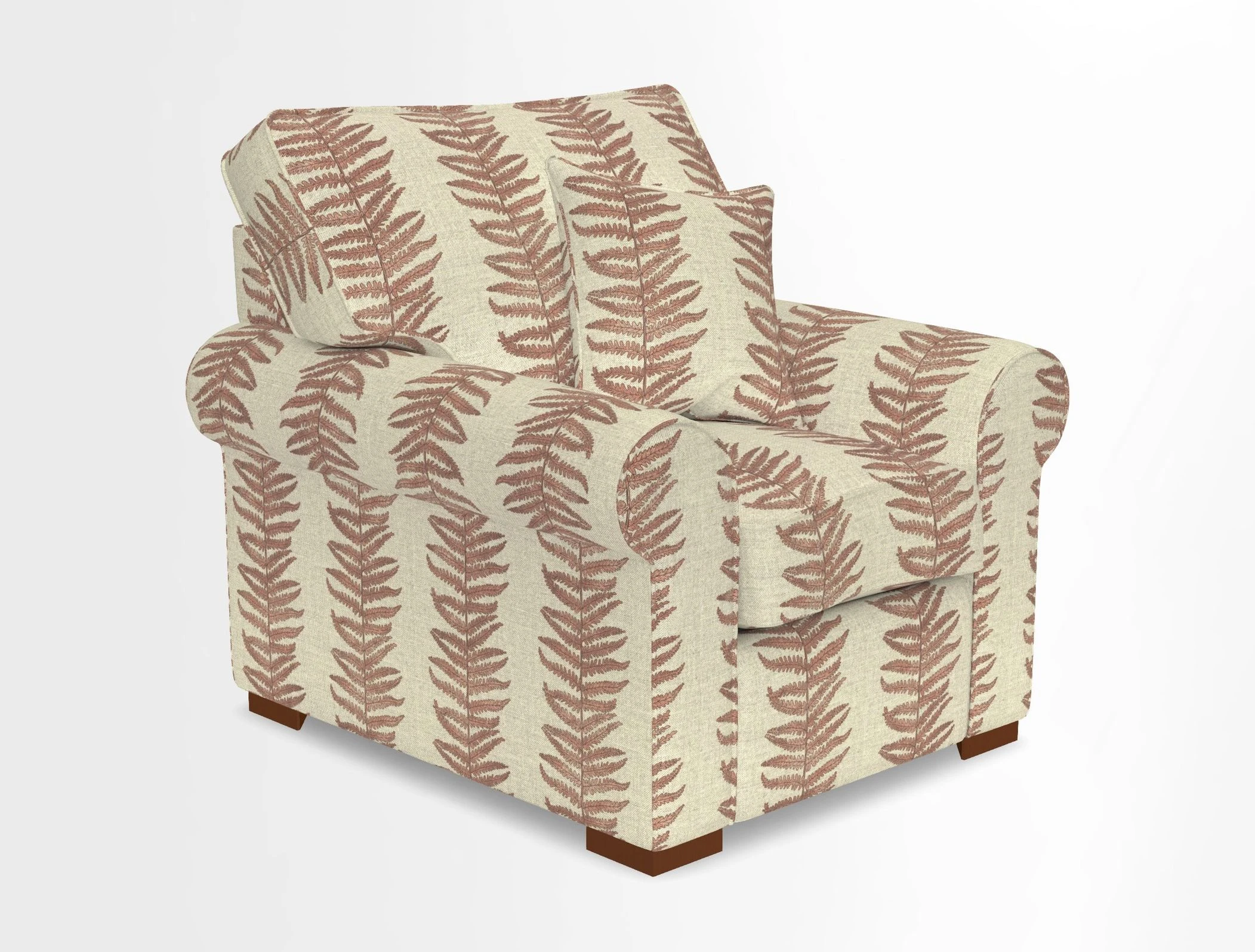 Upperton Chair in Two Tone Plain Biscuit - Loose cover option available