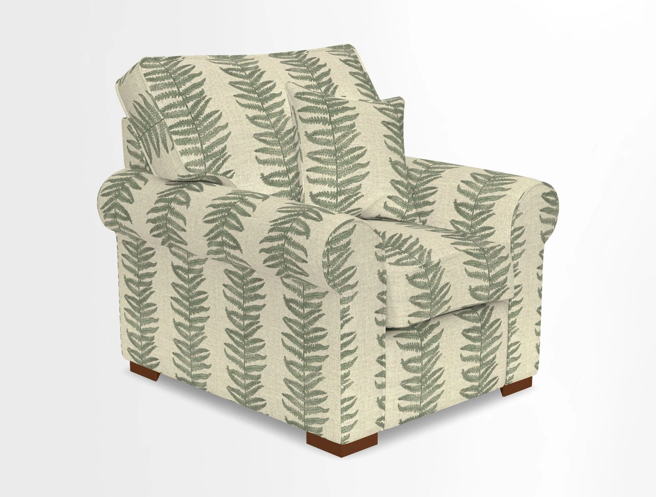 Upperton Chair in Two Tone Plain Biscuit - Loose cover option available