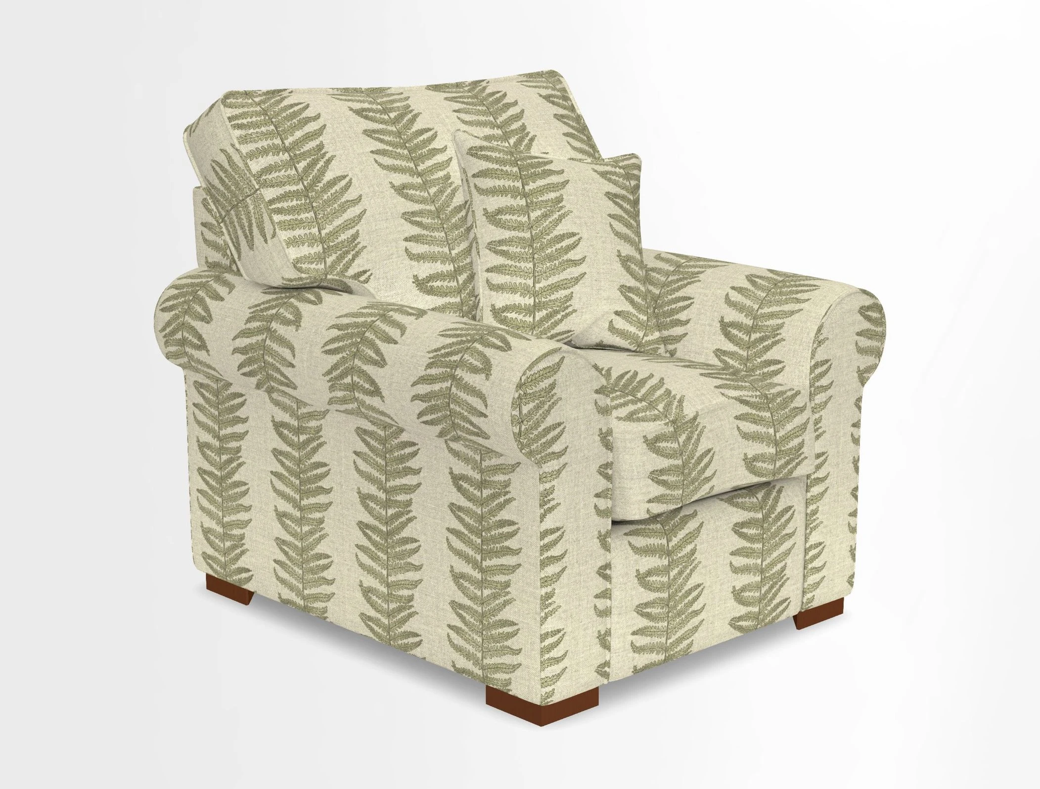 Upperton Chair in Two Tone Plain Biscuit - Loose cover option available