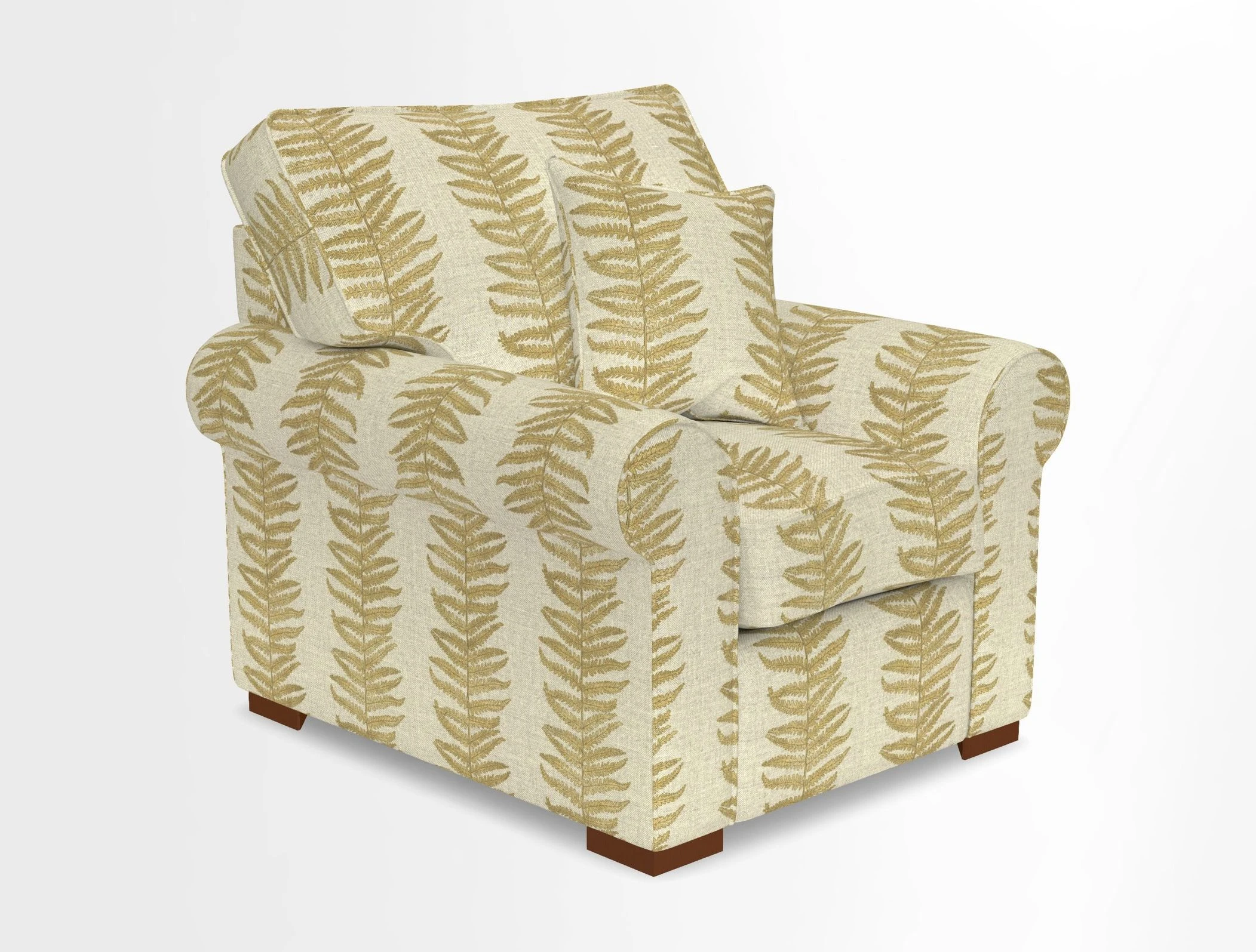 Upperton Chair in Two Tone Plain Biscuit - Loose cover option available