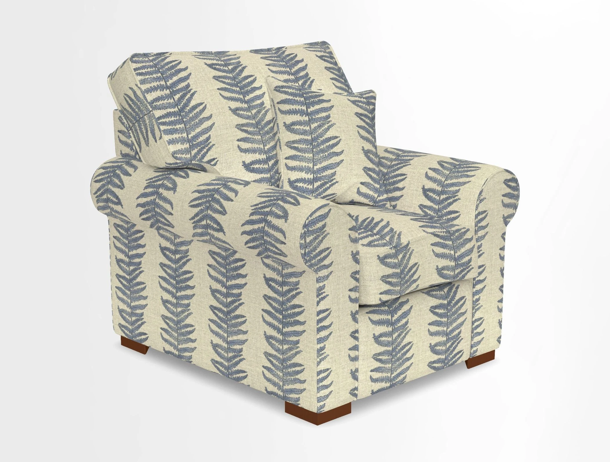 Upperton Chair in Two Tone Plain Biscuit - Loose cover option available