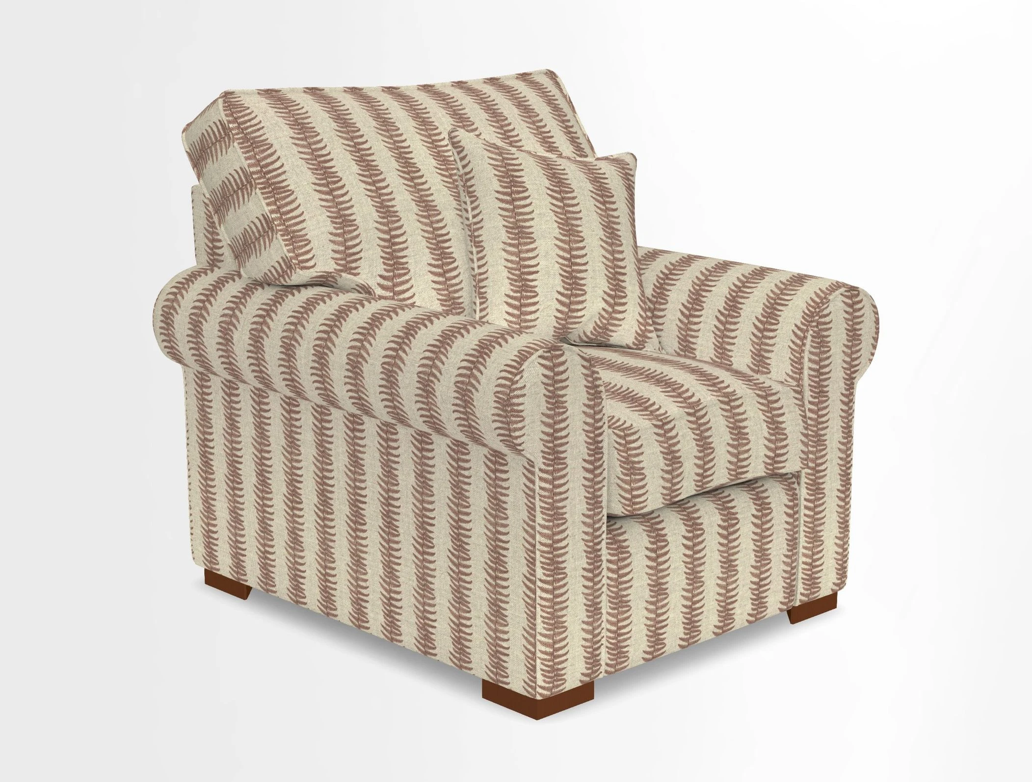 Upperton Chair in Two Tone Plain Biscuit - Loose cover option available