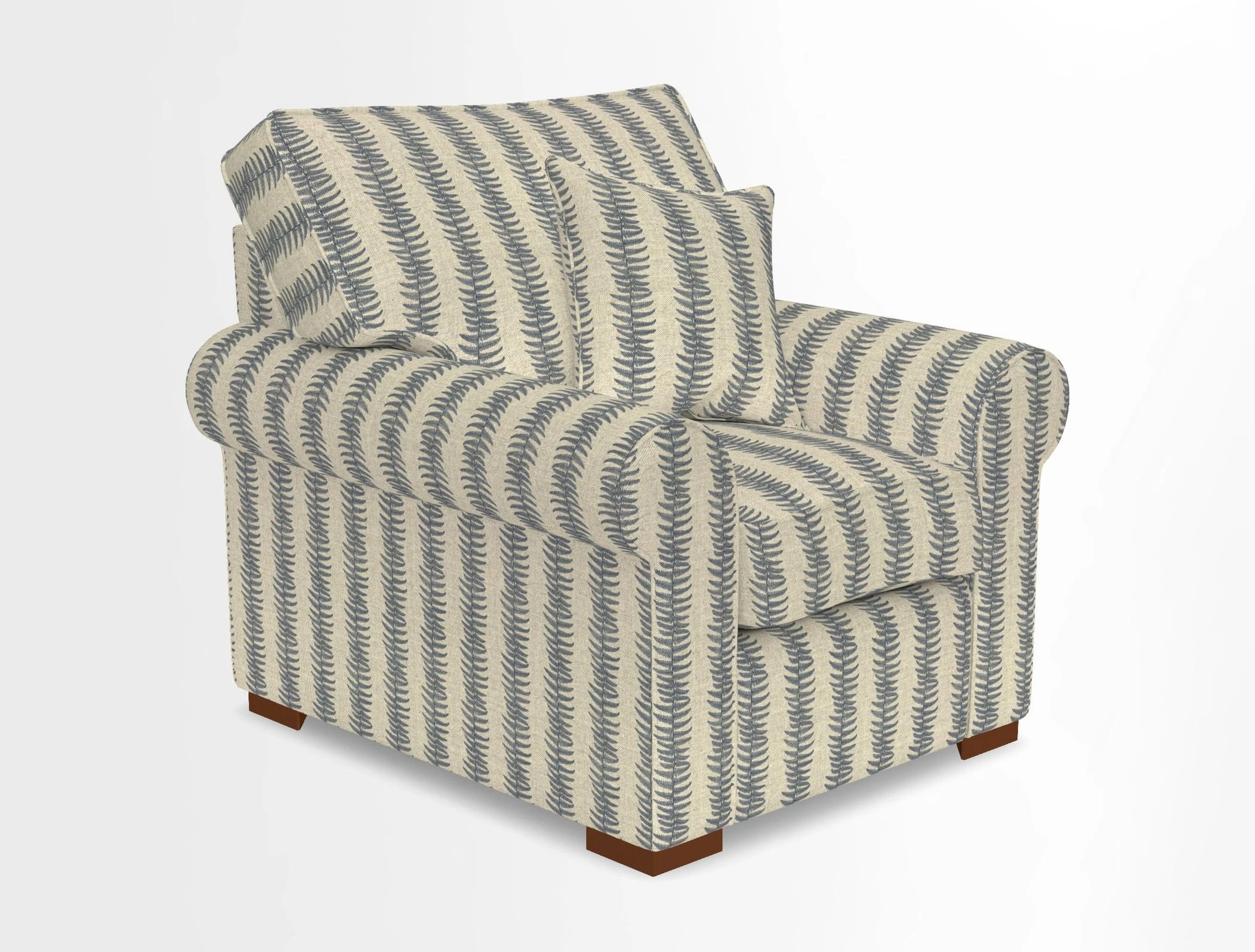 Upperton Chair in Two Tone Plain Biscuit - Loose cover option available
