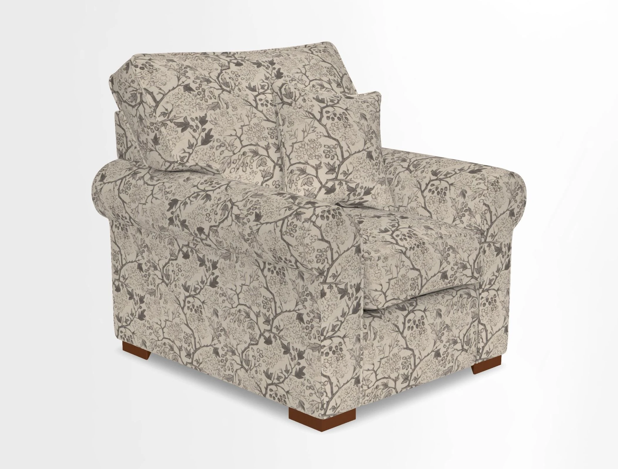 Upperton Chair in Two Tone Plain Biscuit - Loose cover option available