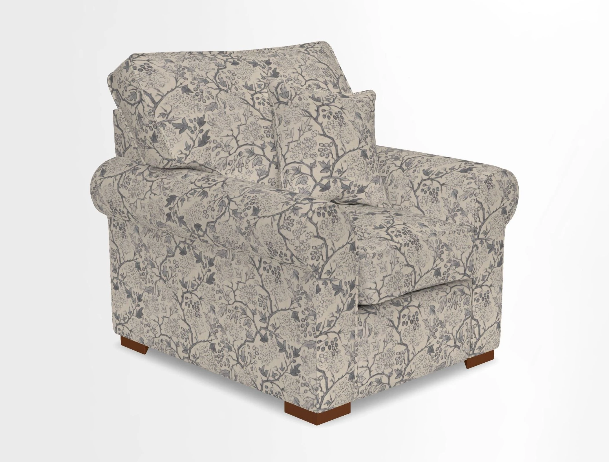 Upperton Chair in Two Tone Plain Biscuit - Loose cover option available