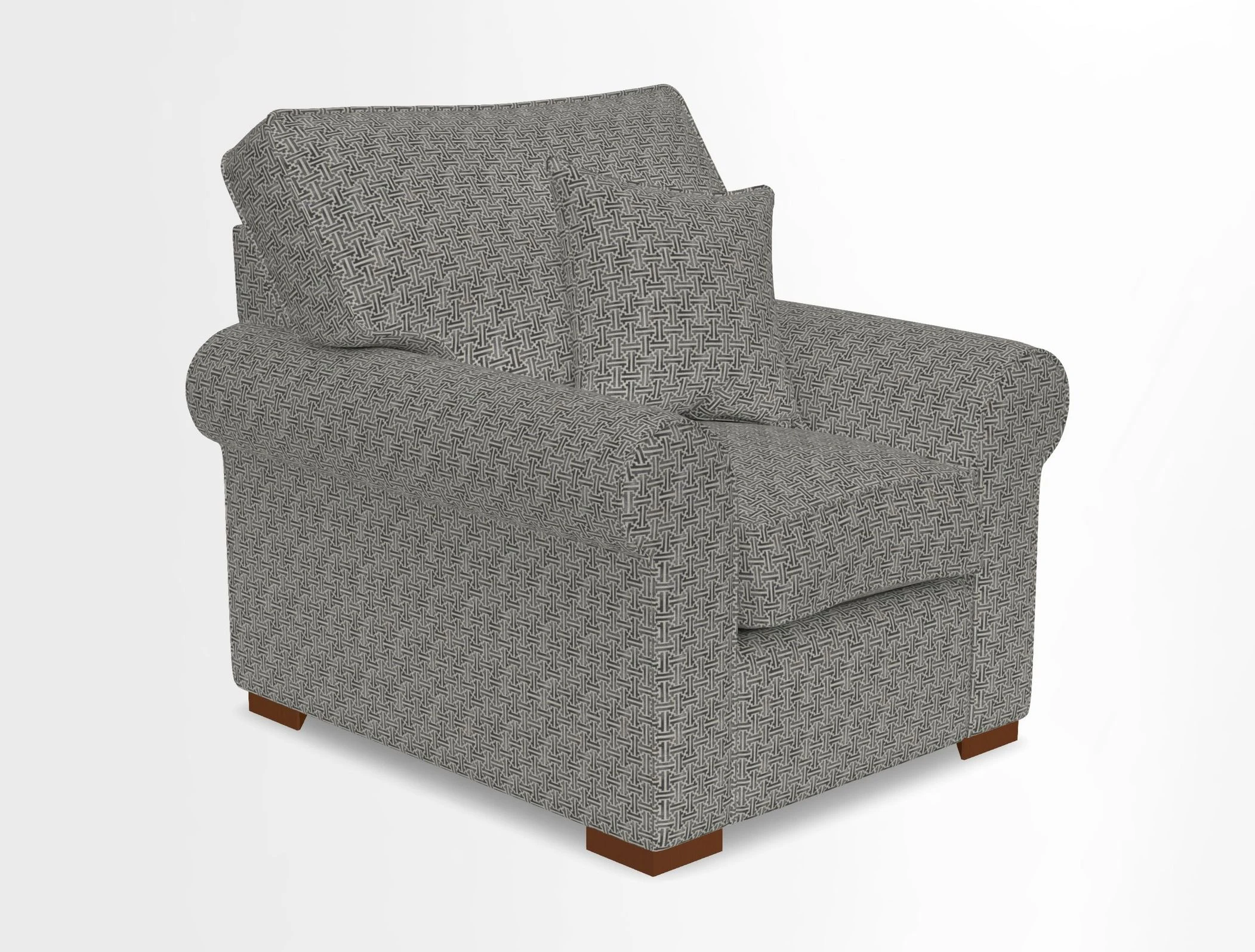Upperton Chair in Two Tone Plain Biscuit - Loose cover option available