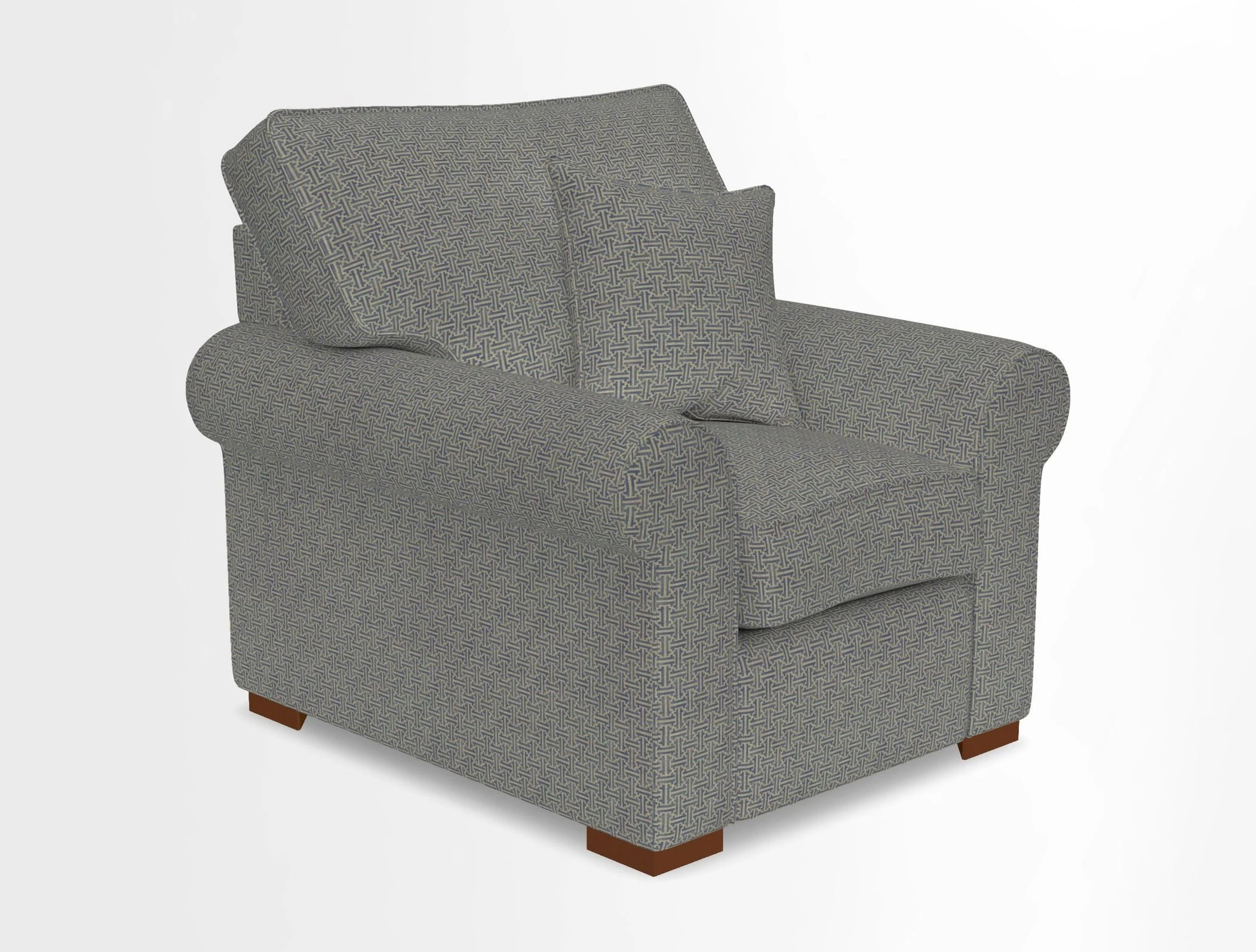 Upperton Chair in Two Tone Plain Biscuit - Loose cover option available