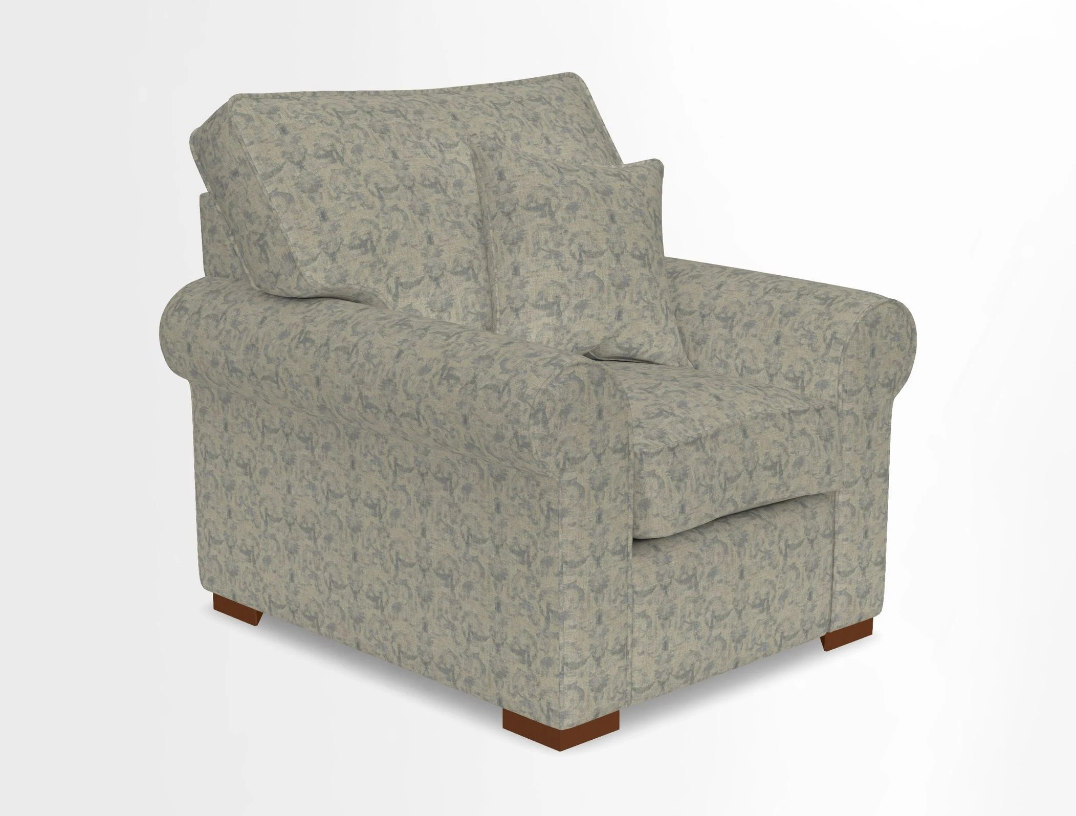 Upperton Chair in Two Tone Plain Biscuit - Loose cover option available