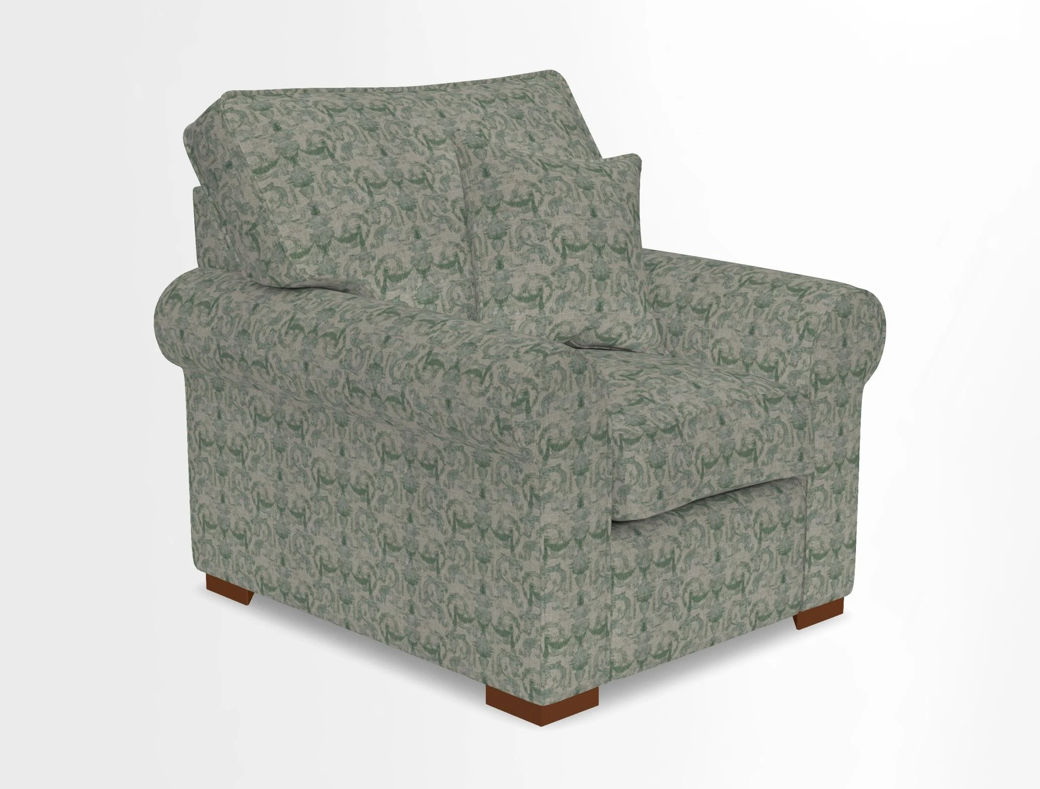 Upperton Chair in Two Tone Plain Biscuit - Loose cover option available