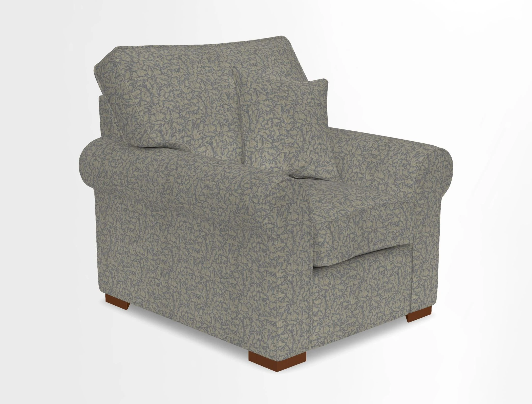 Upperton Chair in Two Tone Plain Biscuit - Loose cover option available