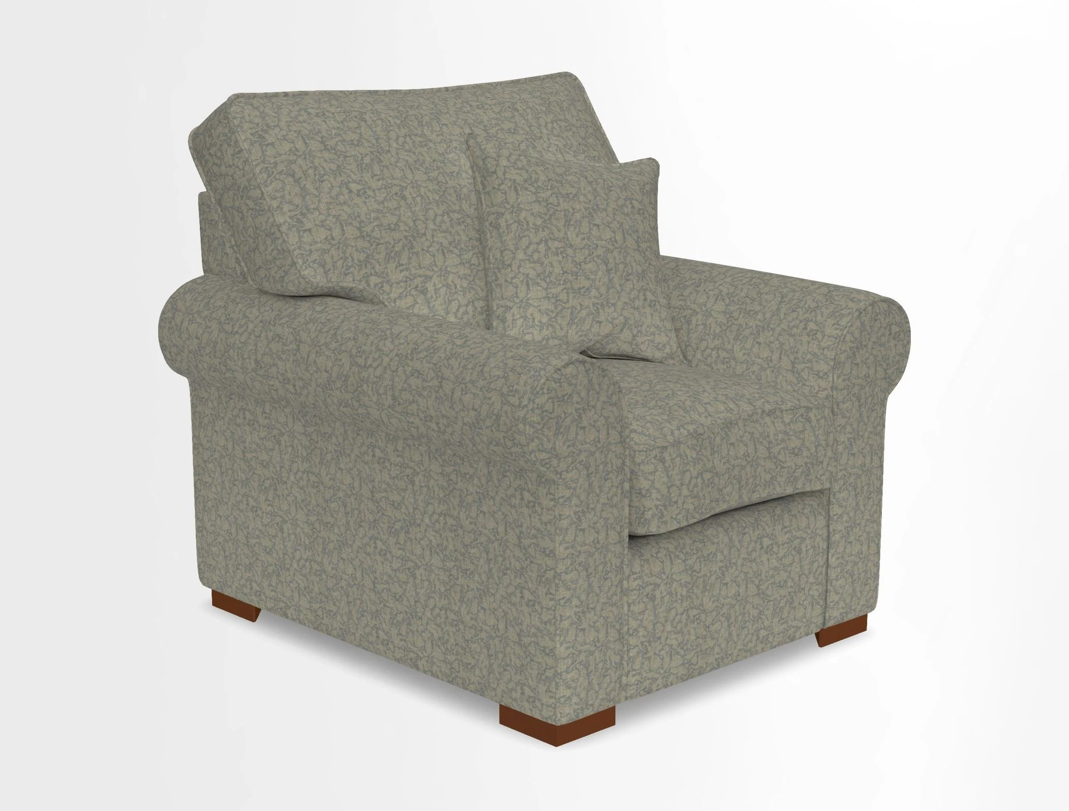 Upperton Chair in Two Tone Plain Biscuit - Loose cover option available