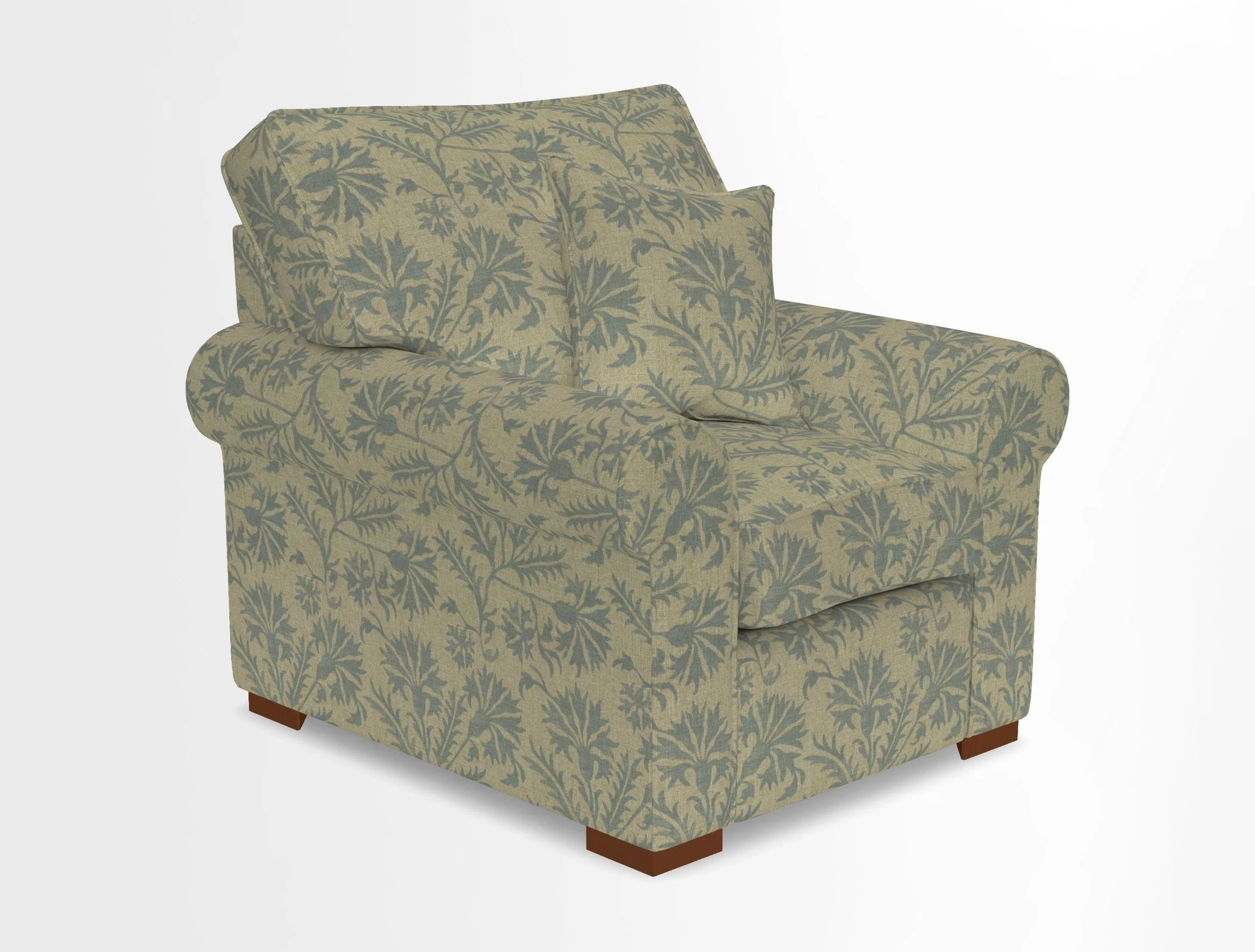 Upperton Chair in Two Tone Plain Biscuit - Loose cover option available
