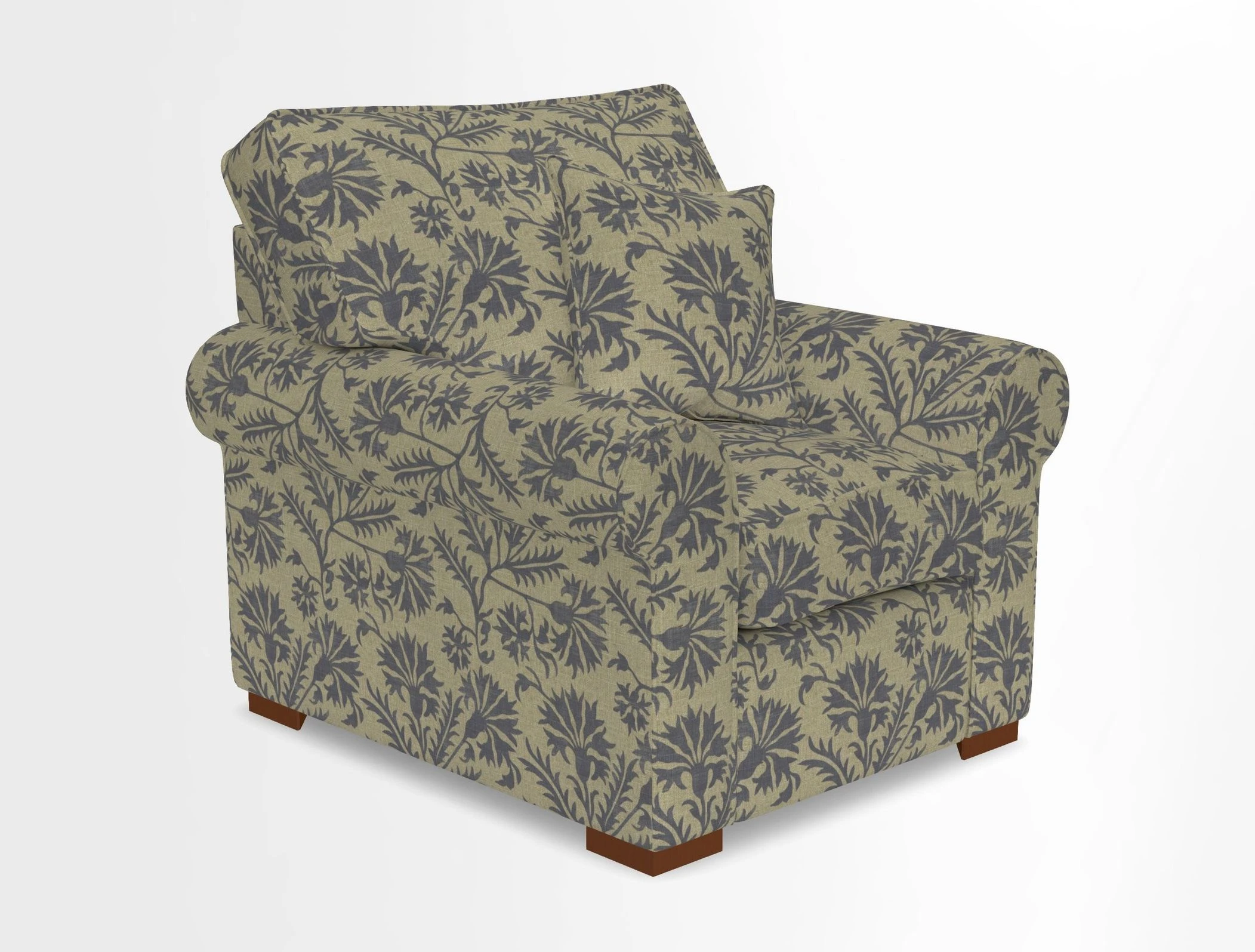Upperton Chair in Two Tone Plain Biscuit - Loose cover option available