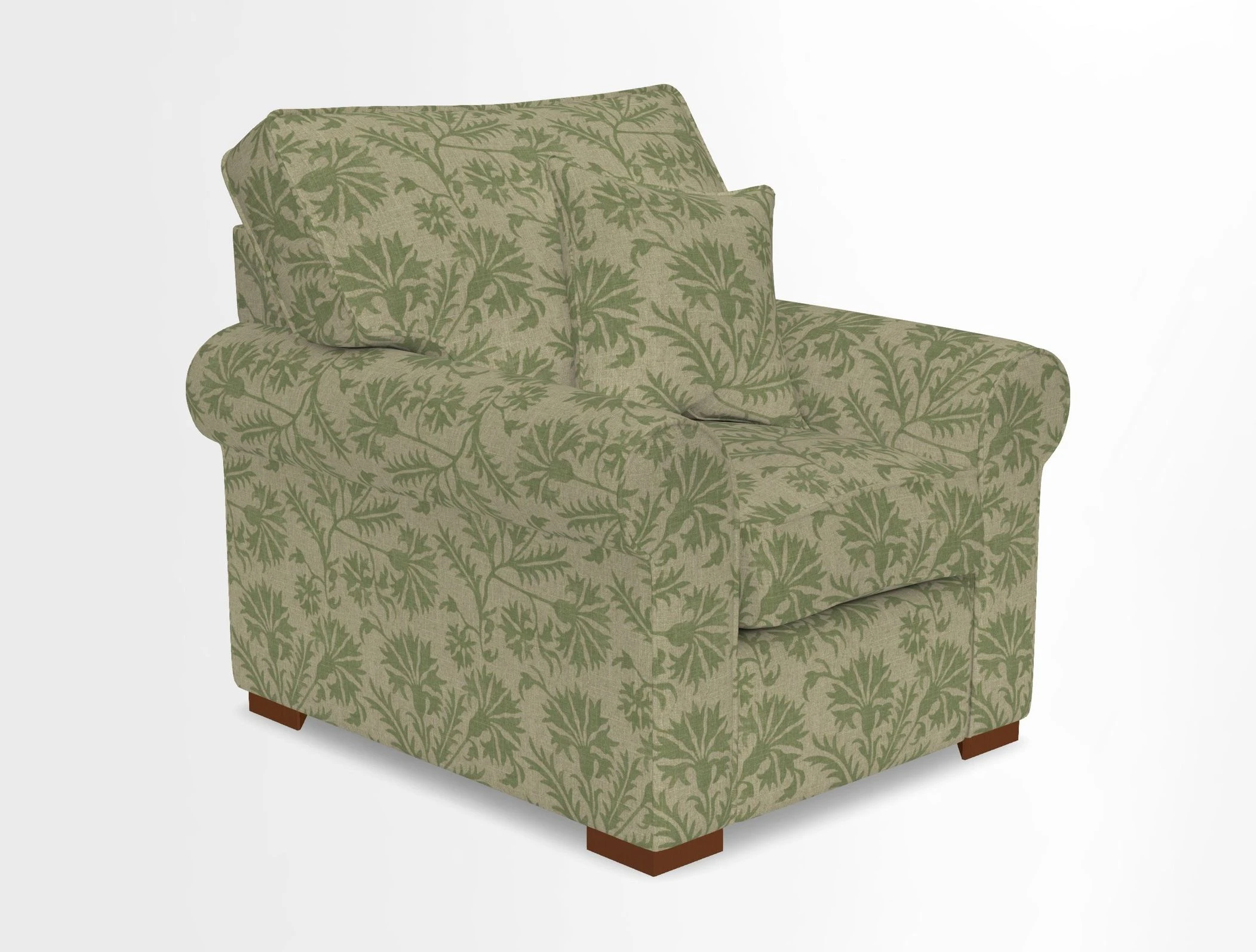 Upperton Chair in Two Tone Plain Biscuit - Loose cover option available