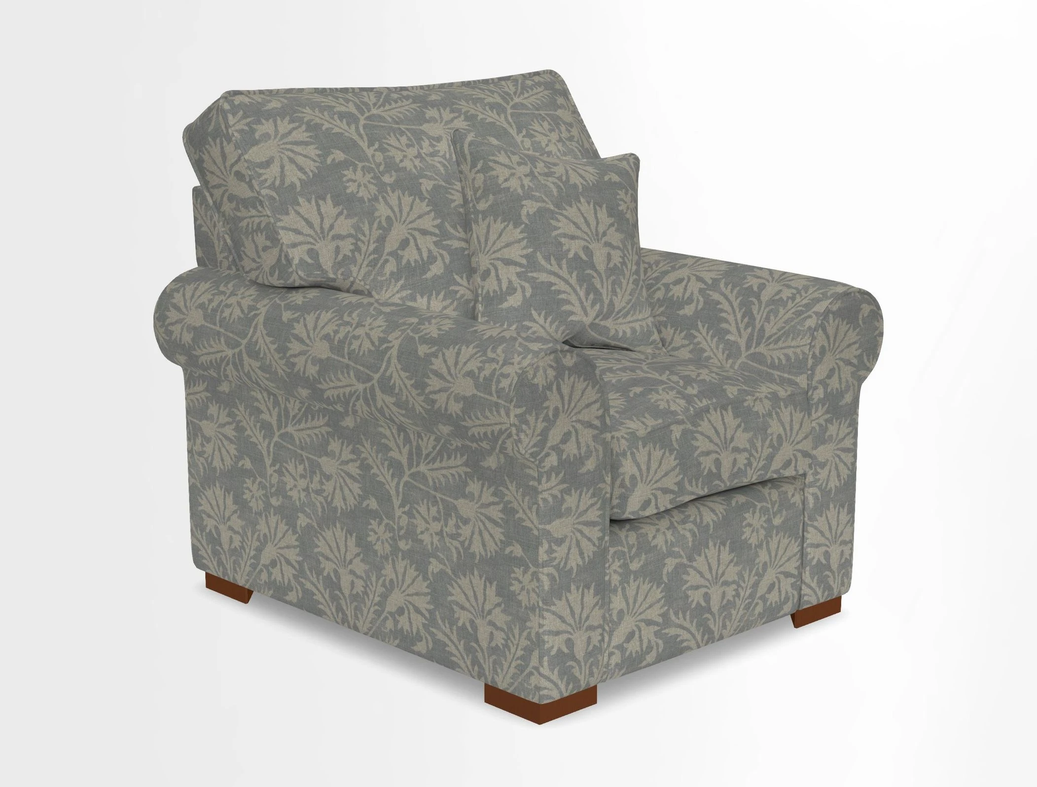 Upperton Chair in Two Tone Plain Biscuit - Loose cover option available