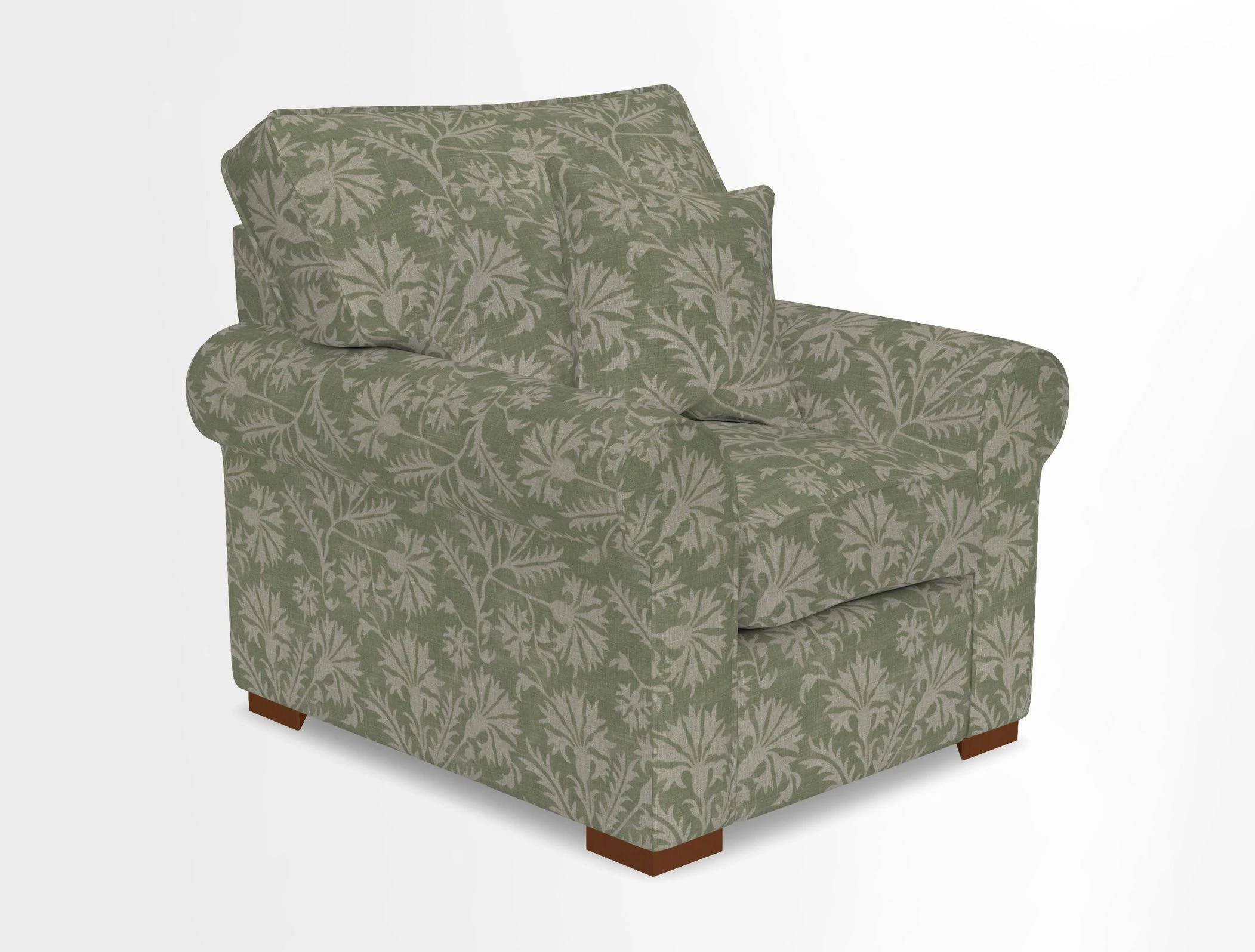 Upperton Chair in Two Tone Plain Biscuit - Loose cover option available
