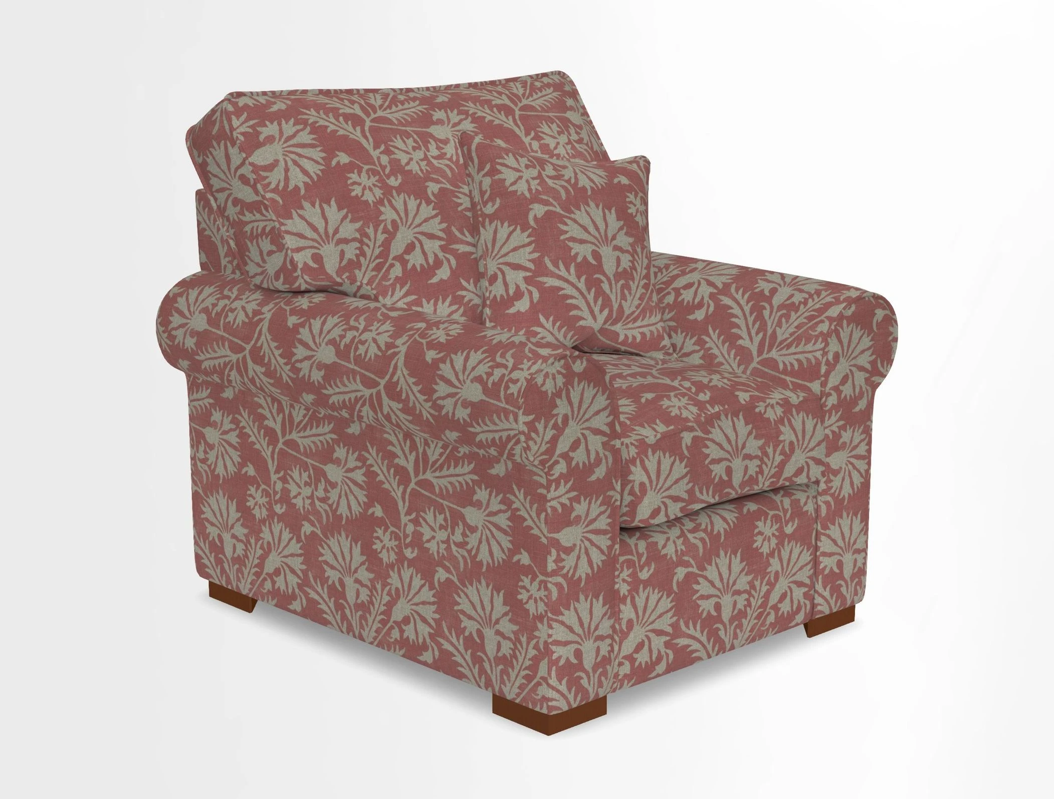 Upperton Chair in Two Tone Plain Biscuit - Loose cover option available