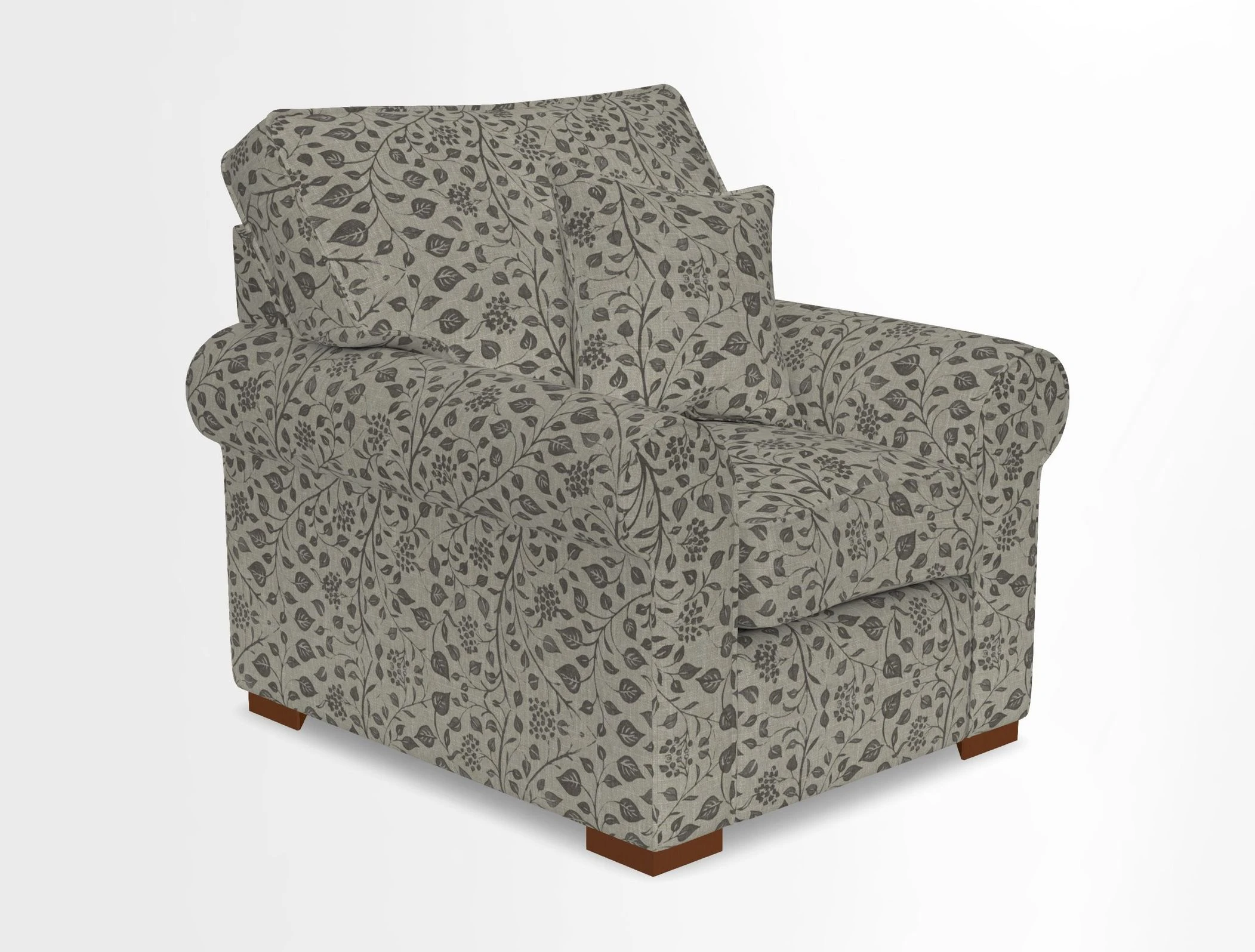 Upperton Chair in Two Tone Plain Biscuit - Loose cover option available