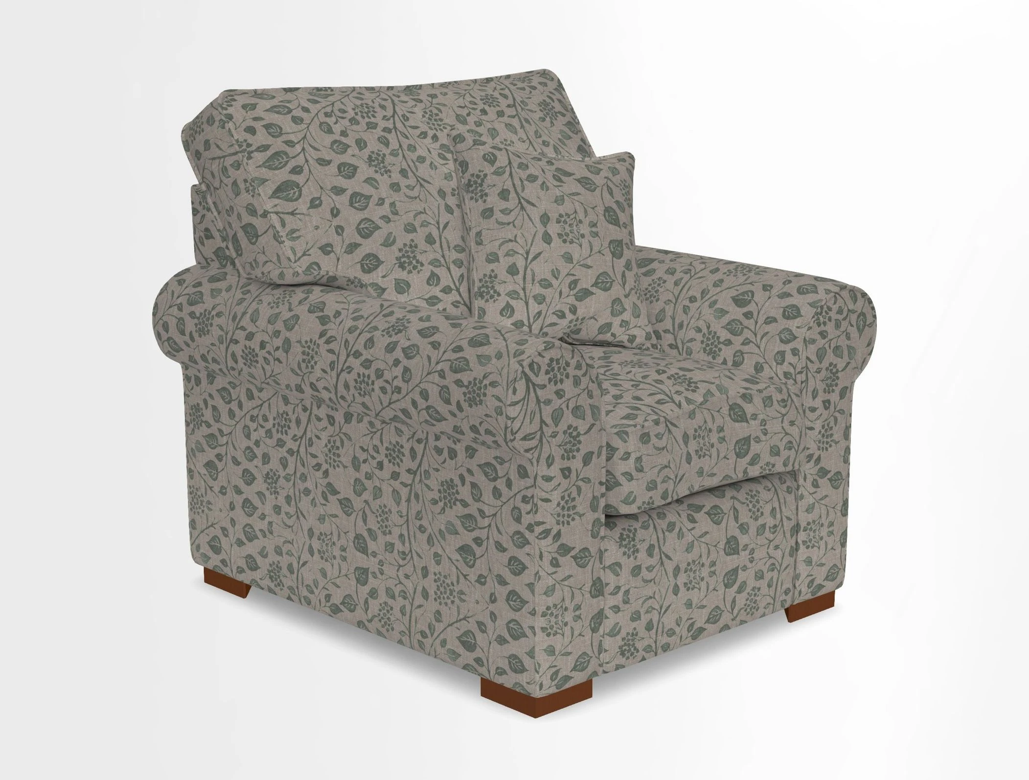 Upperton Chair in Two Tone Plain Biscuit - Loose cover option available