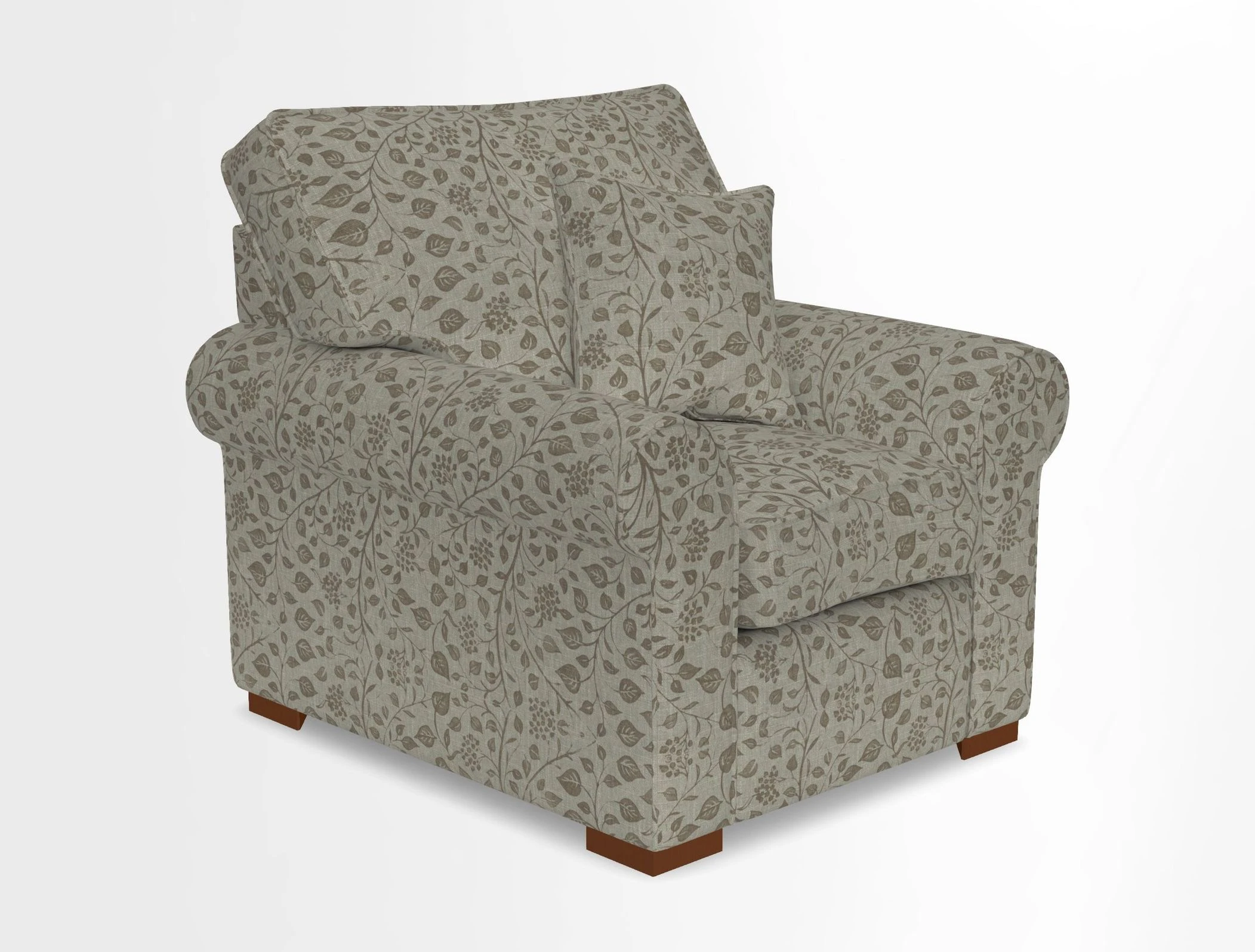 Upperton Chair in Two Tone Plain Biscuit - Loose cover option available