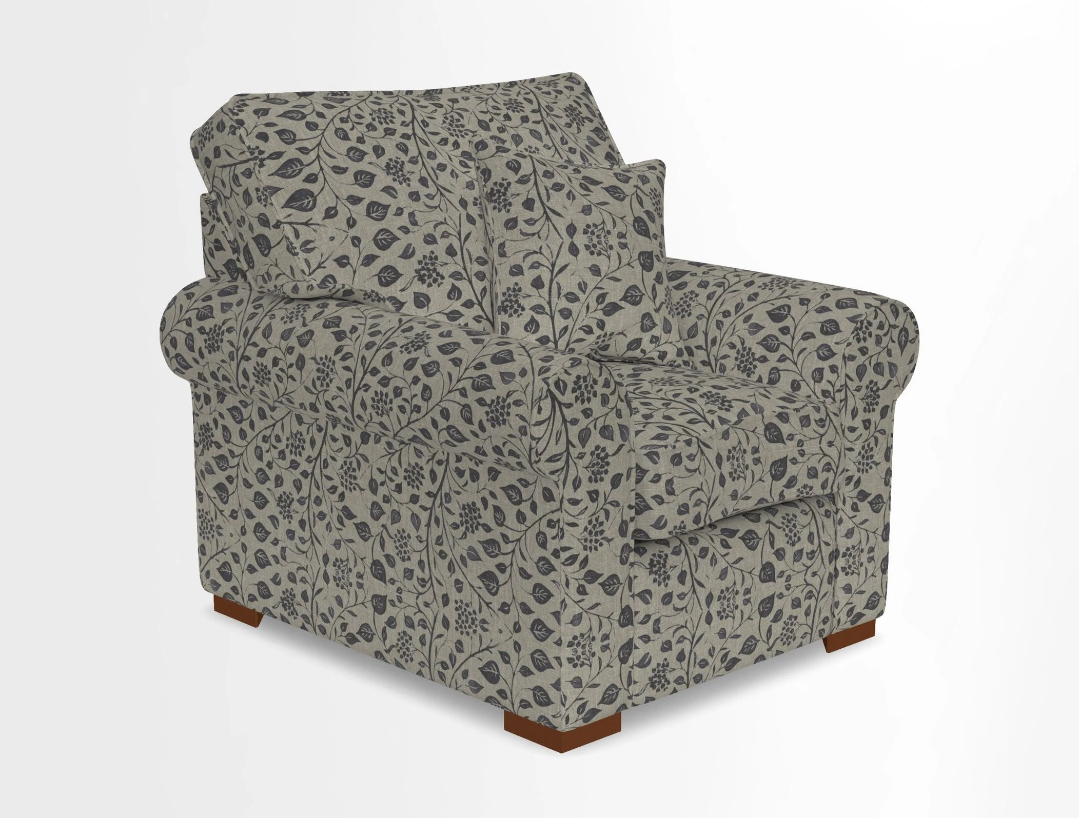Upperton Chair in Two Tone Plain Biscuit - Loose cover option available
