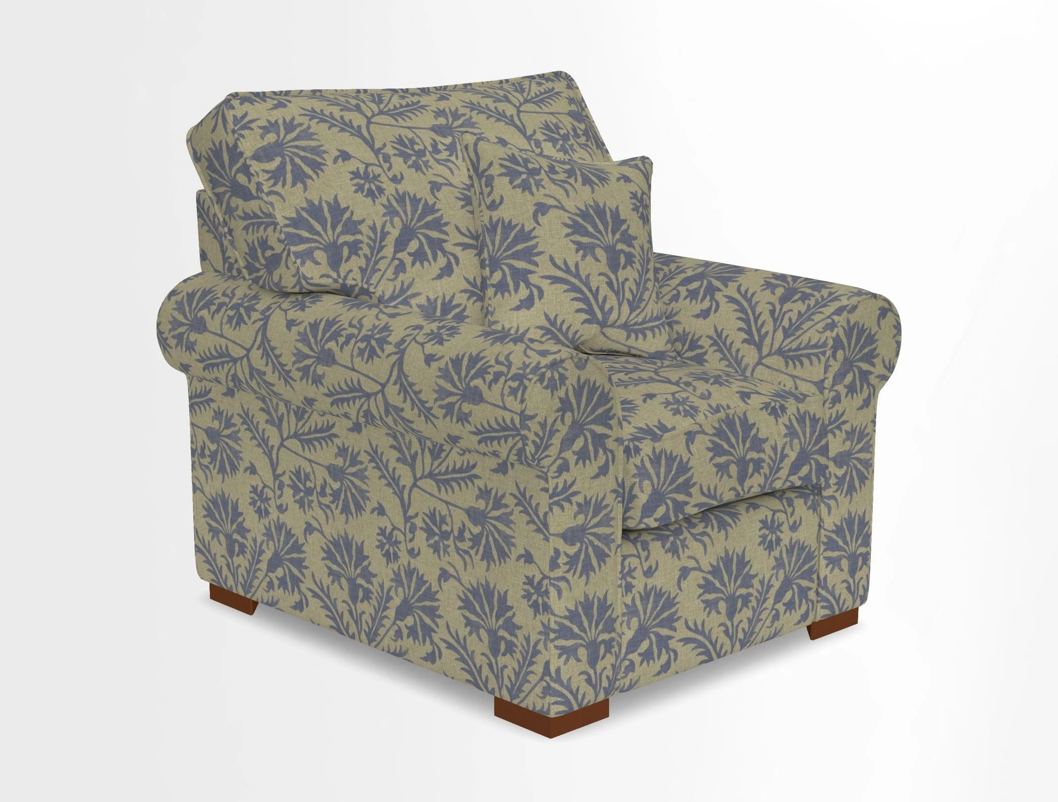 Upperton Chair in Two Tone Plain Biscuit - Loose cover option available