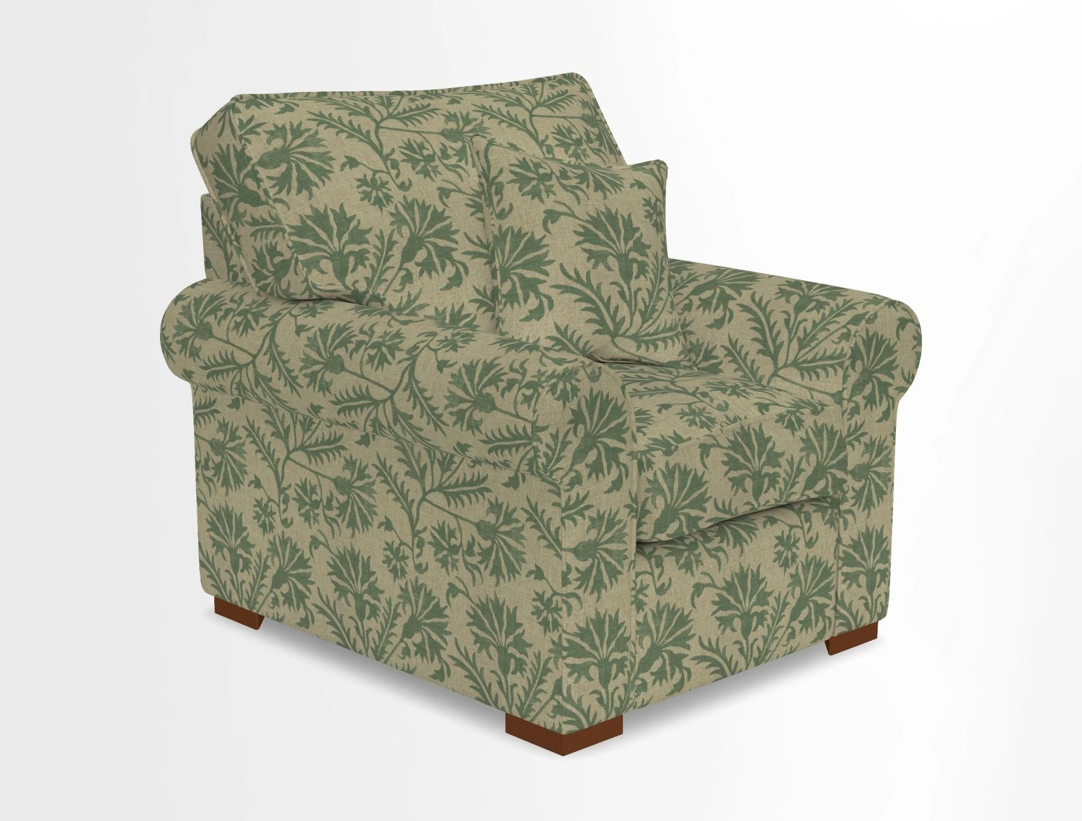 Upperton Chair in Two Tone Plain Biscuit - Loose cover option available