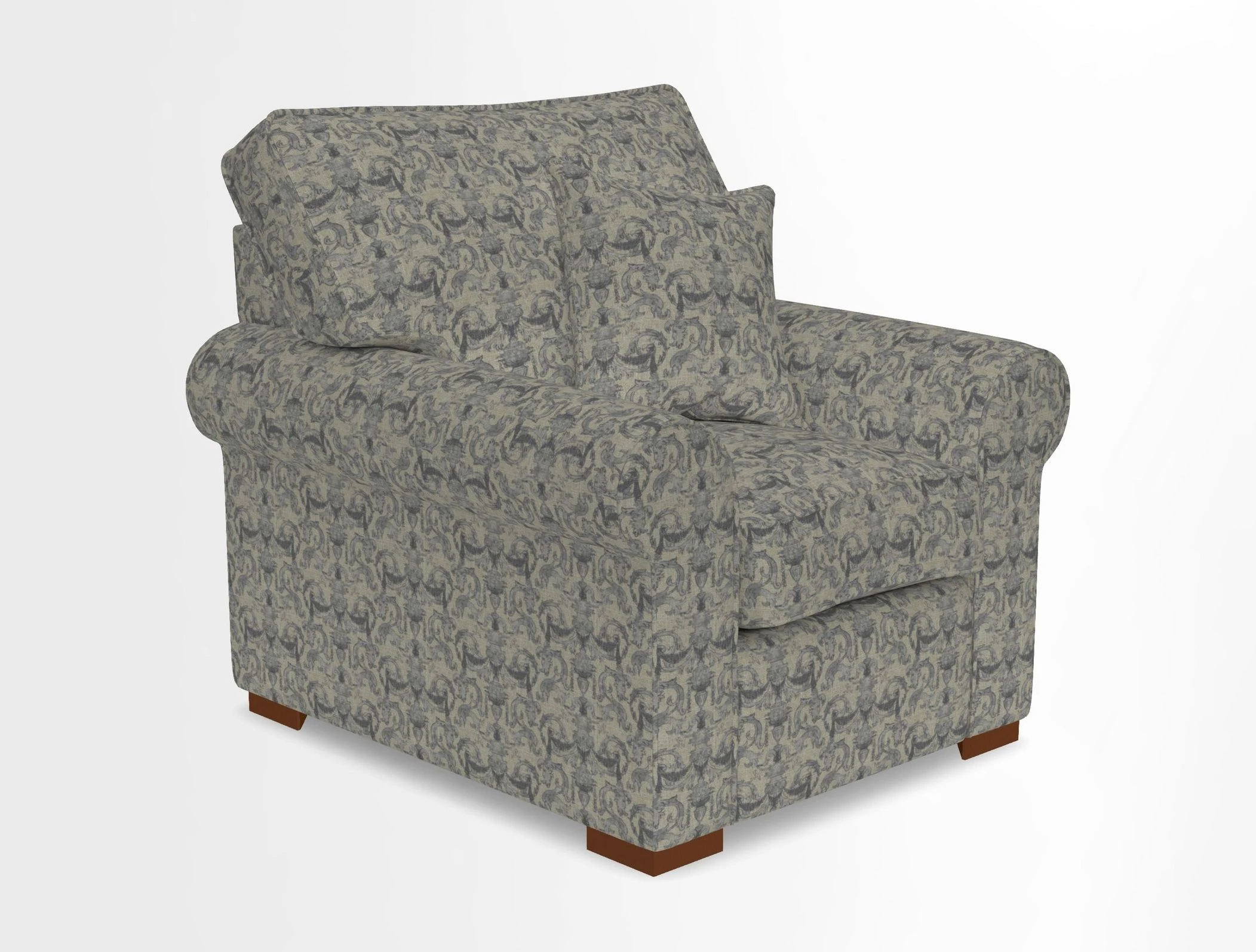 Upperton Chair in Two Tone Plain Biscuit - Loose cover option available