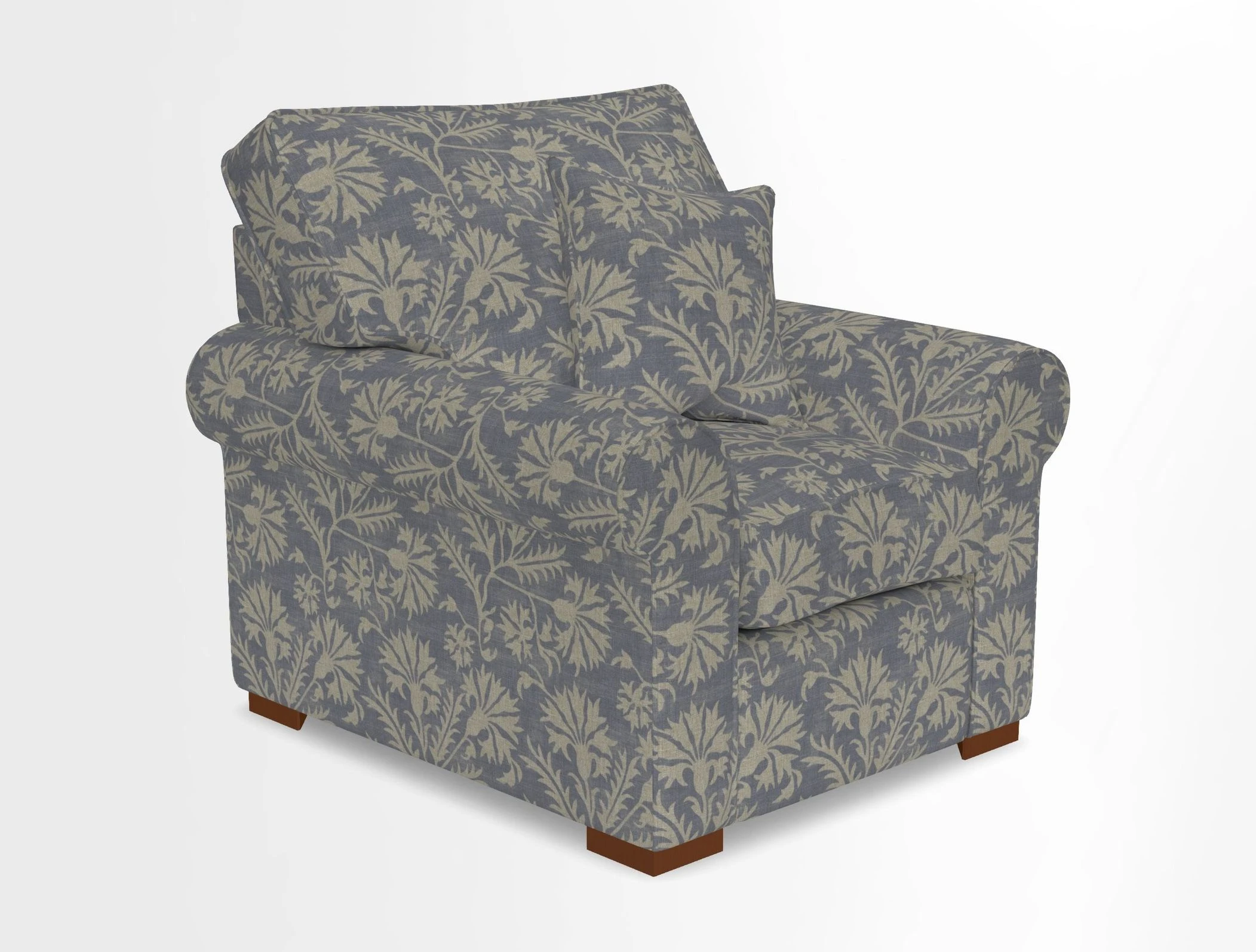 Upperton Chair in Two Tone Plain Biscuit - Loose cover option available