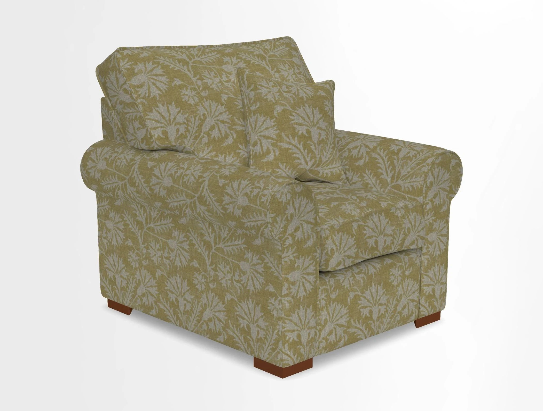 Upperton Chair in Two Tone Plain Biscuit - Loose cover option available