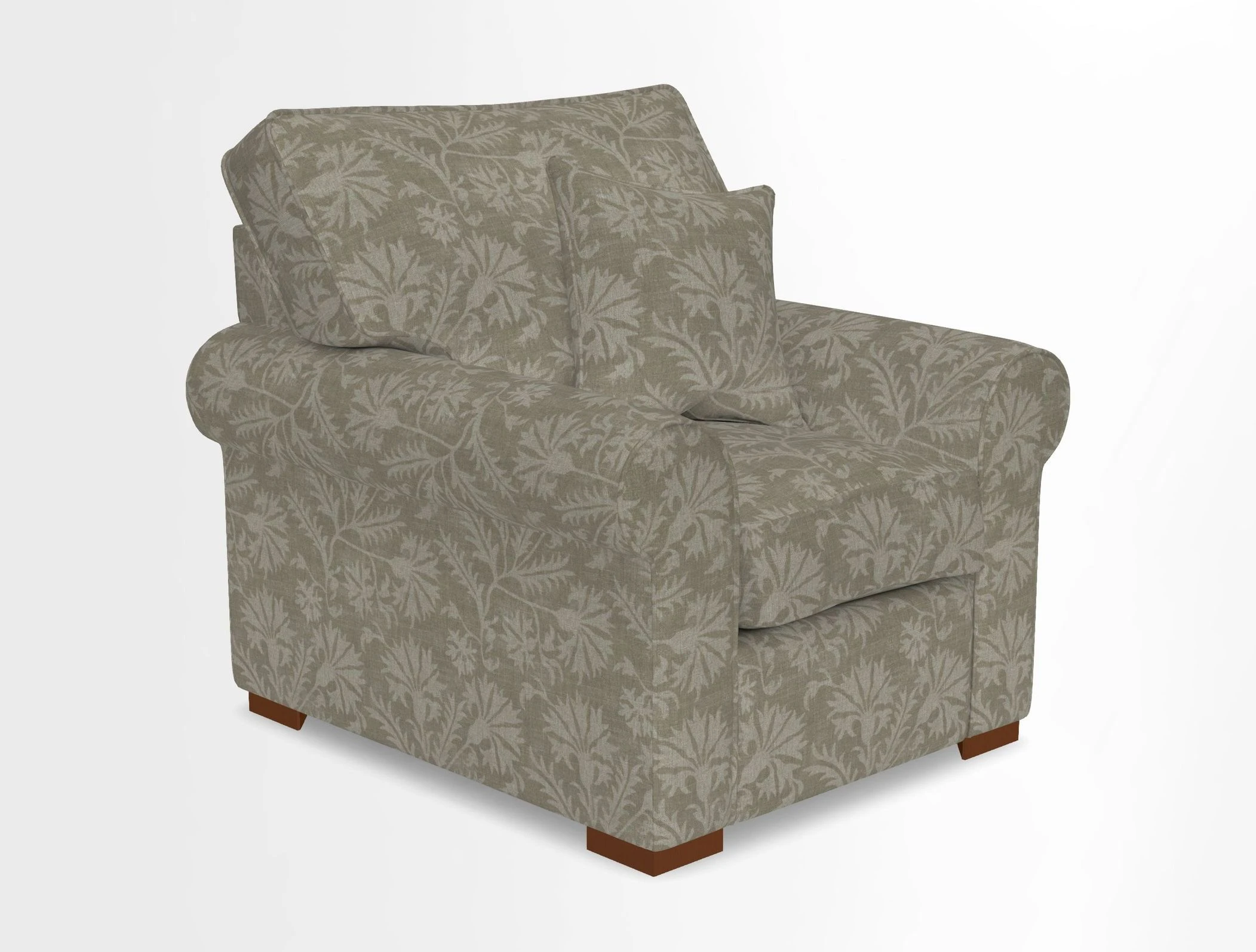 Upperton Chair in Two Tone Plain Biscuit - Loose cover option available