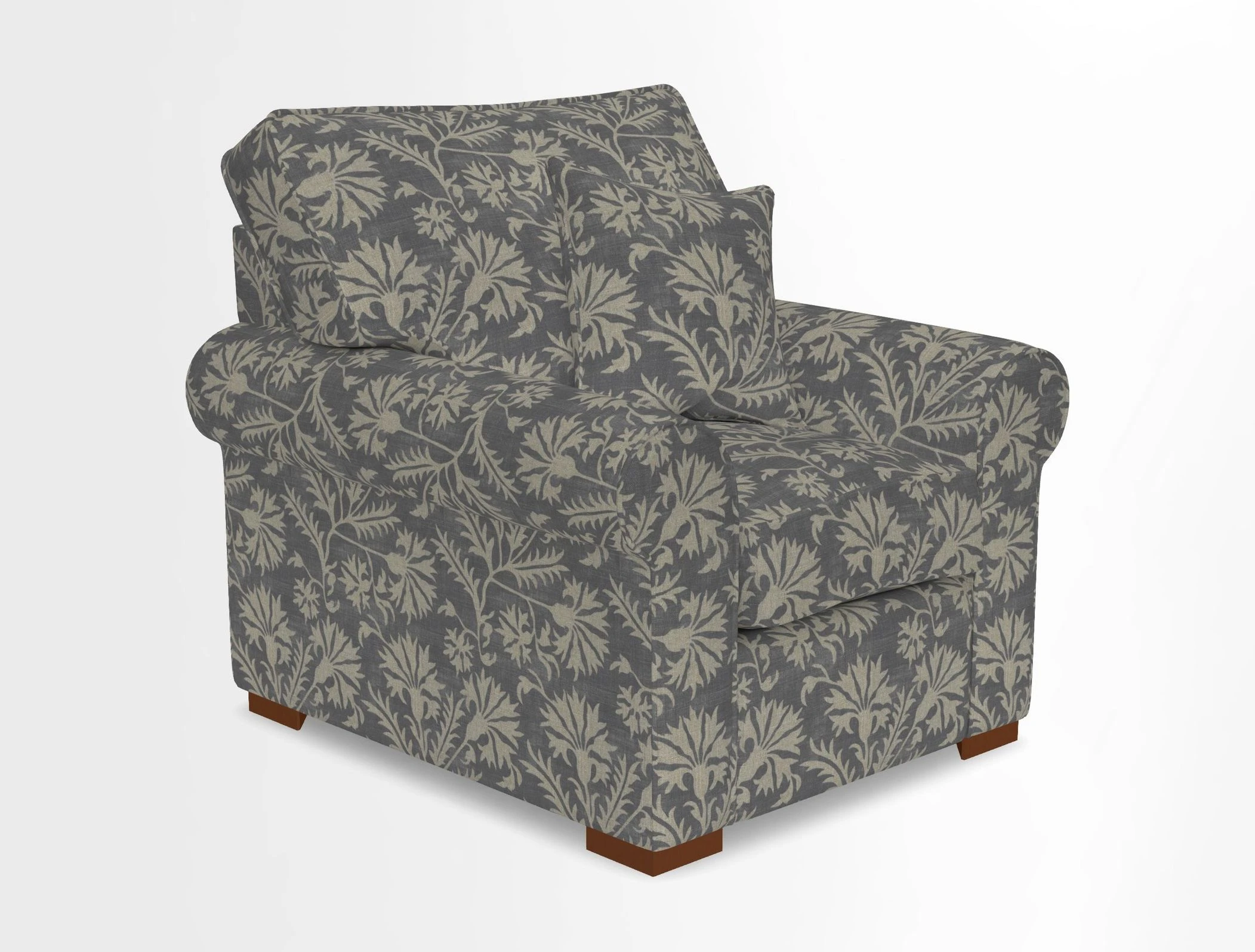 Upperton Chair in Two Tone Plain Biscuit - Loose cover option available
