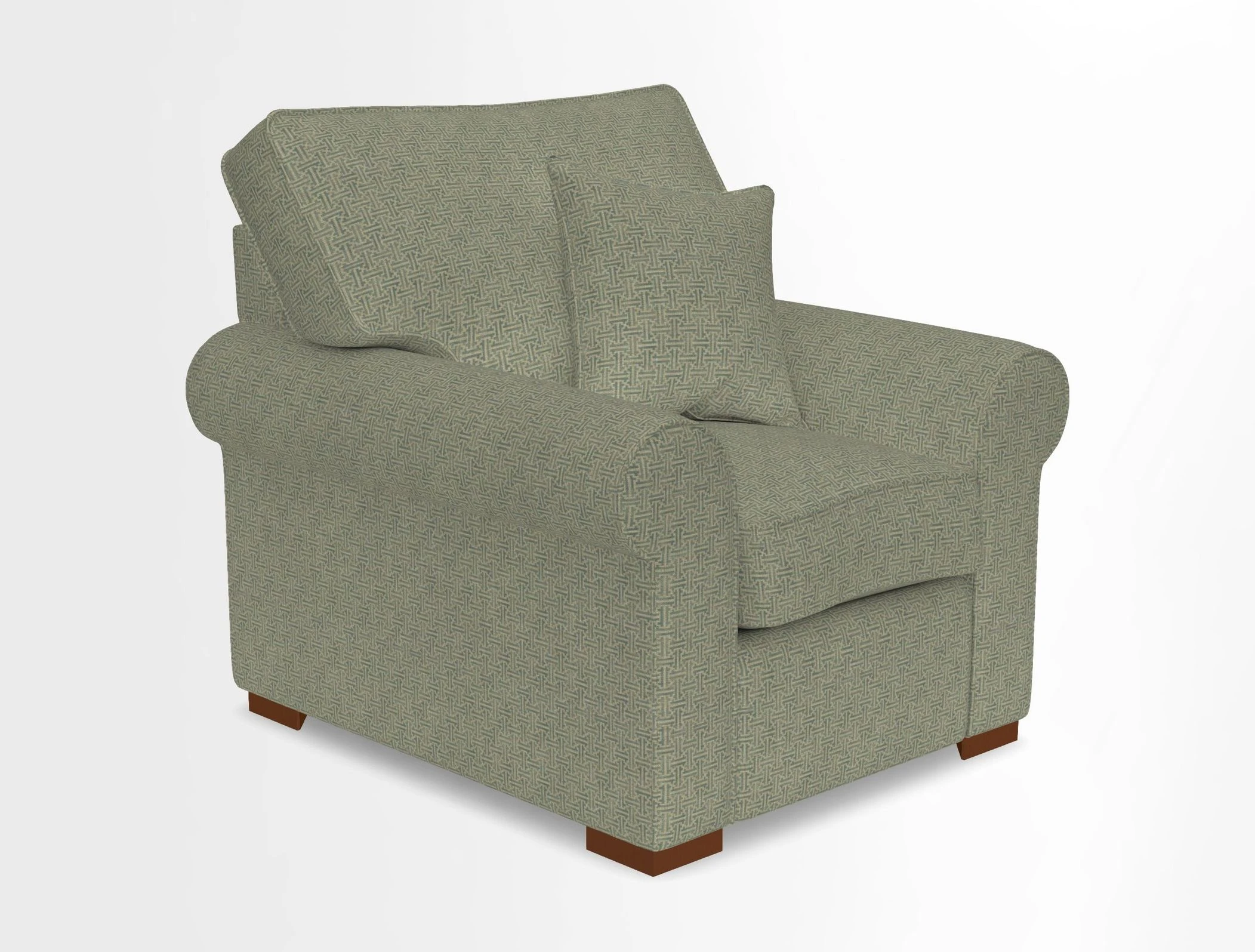 Upperton Chair in Two Tone Plain Biscuit - Loose cover option available