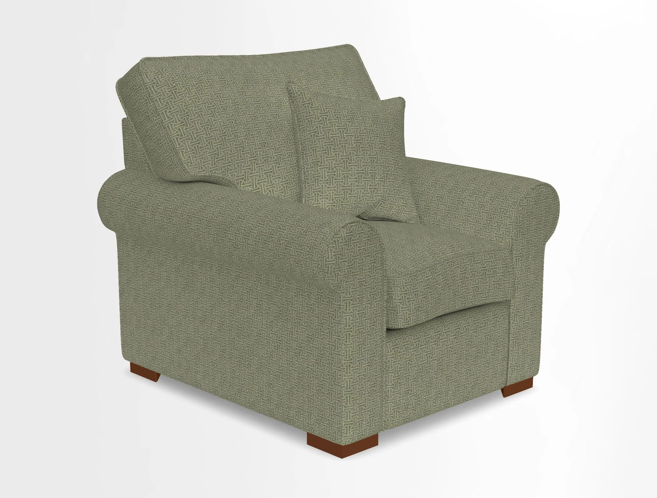 Upperton Chair in Two Tone Plain Biscuit - Loose cover option available