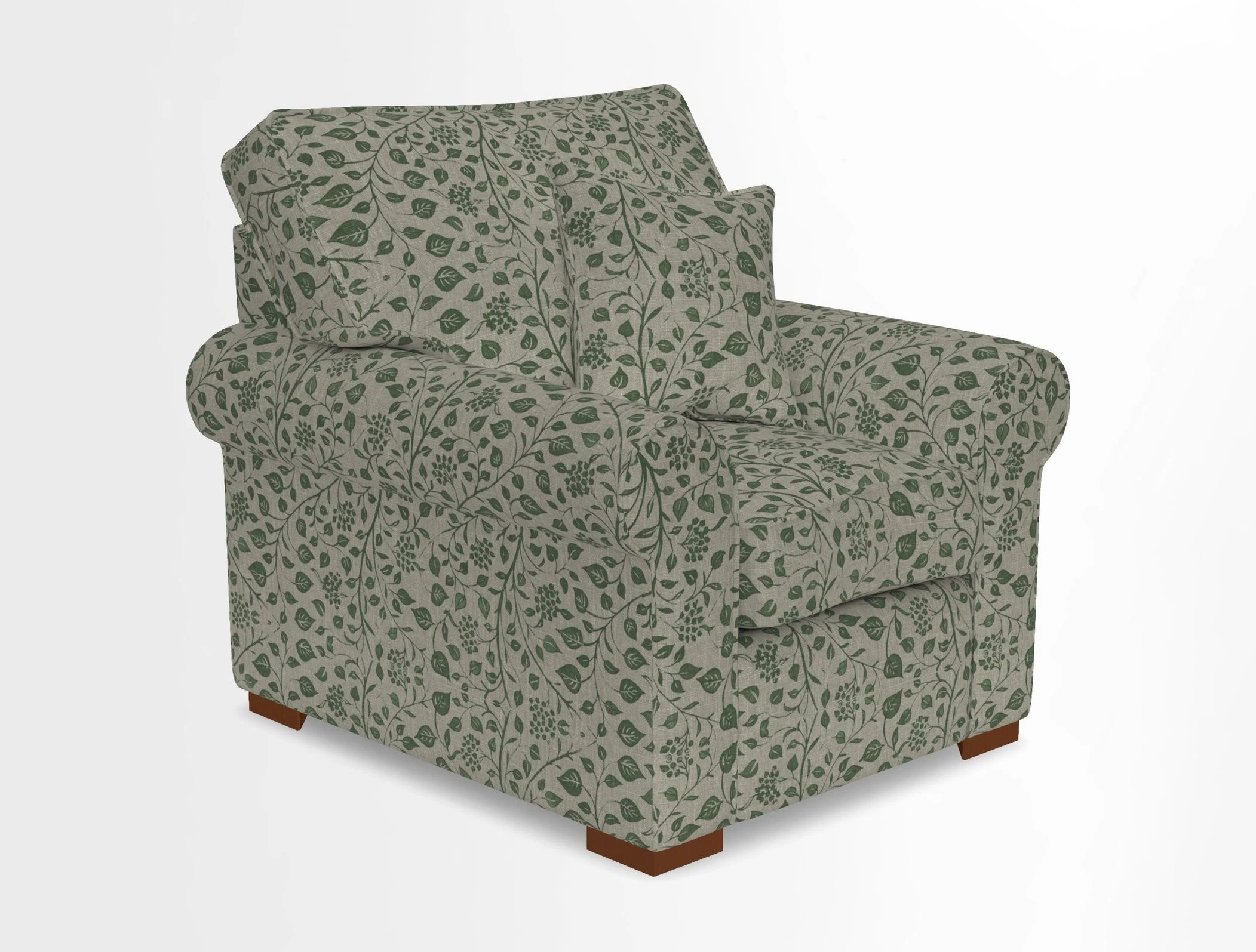 Upperton Chair in Two Tone Plain Biscuit - Loose cover option available
