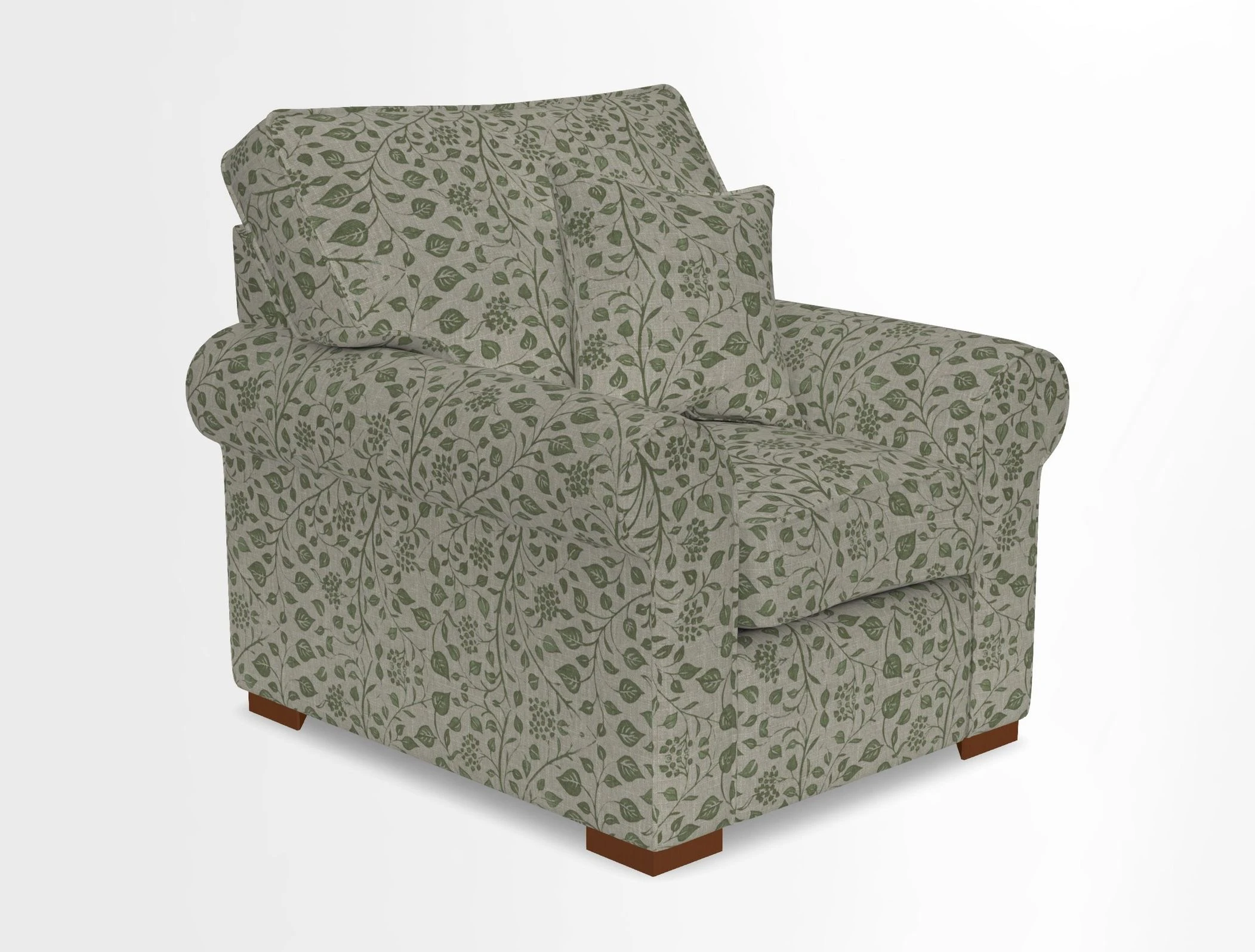 Upperton Chair in Two Tone Plain Biscuit - Loose cover option available