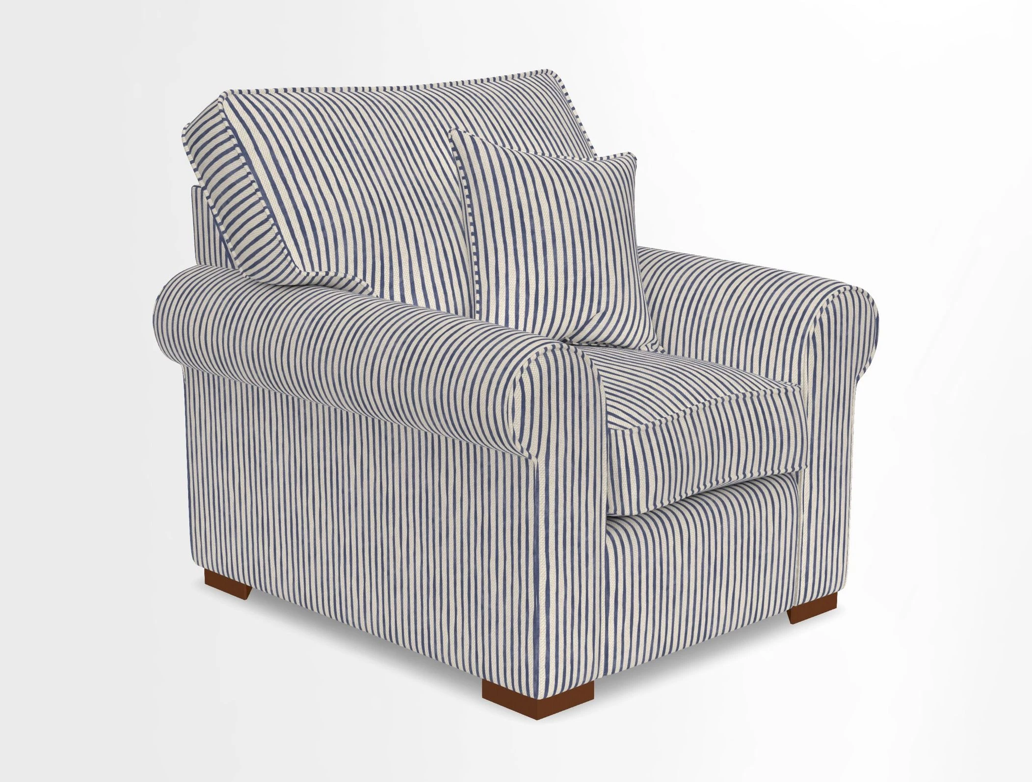 Upperton Chair in Two Tone Plain Biscuit - Loose cover option available