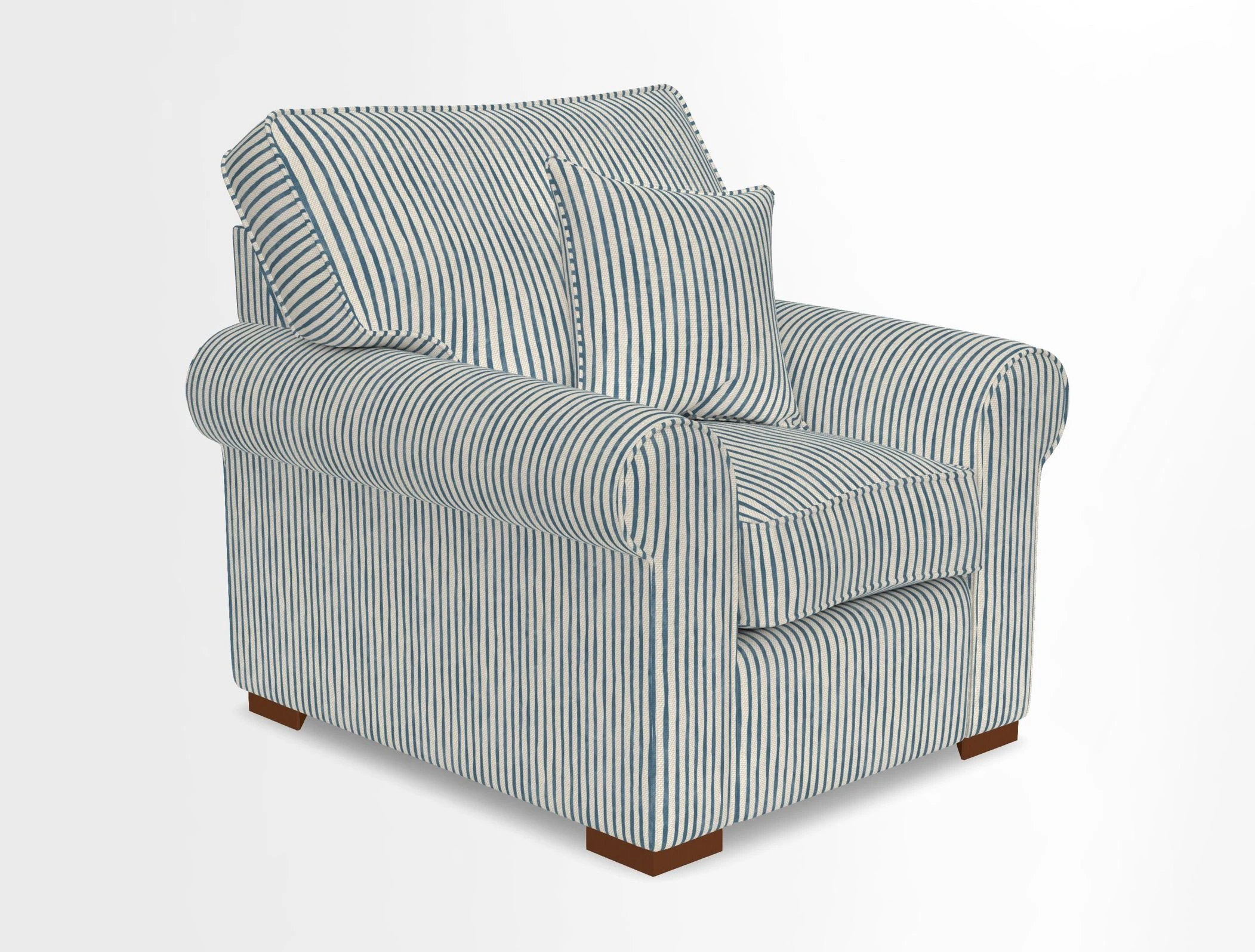 Upperton Chair in Two Tone Plain Biscuit - Loose cover option available
