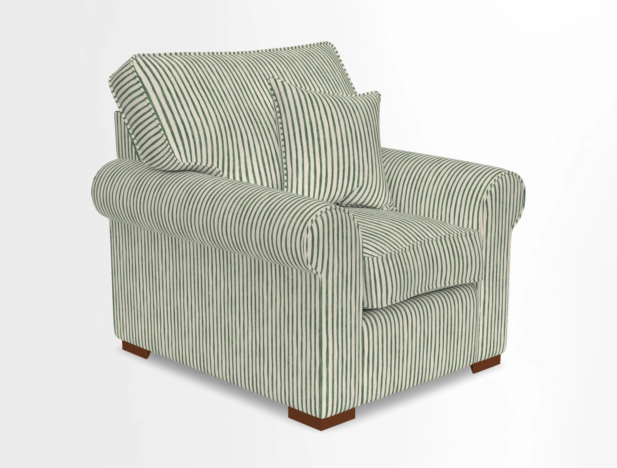 Upperton Chair in Two Tone Plain Biscuit - Loose cover option available