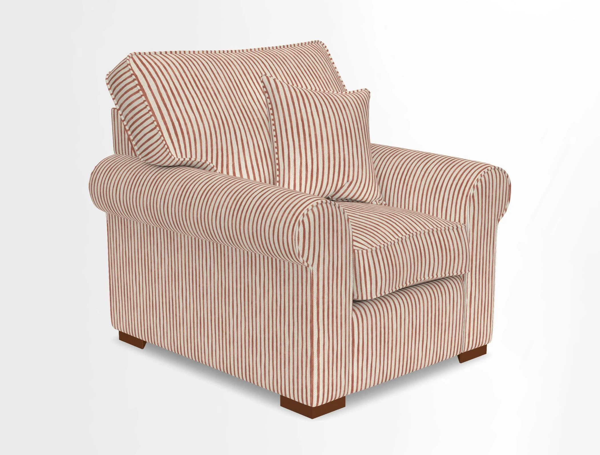 Upperton Chair in Two Tone Plain Biscuit - Loose cover option available