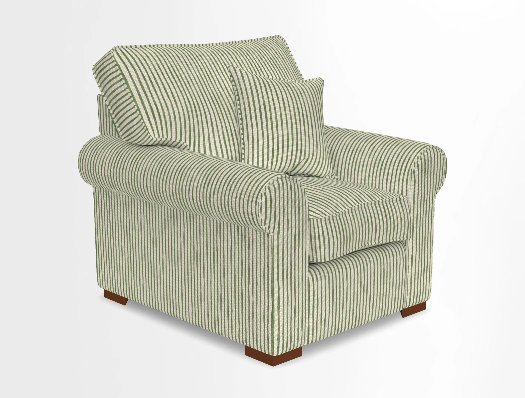 Upperton Chair in Two Tone Plain Biscuit - Loose cover option available
