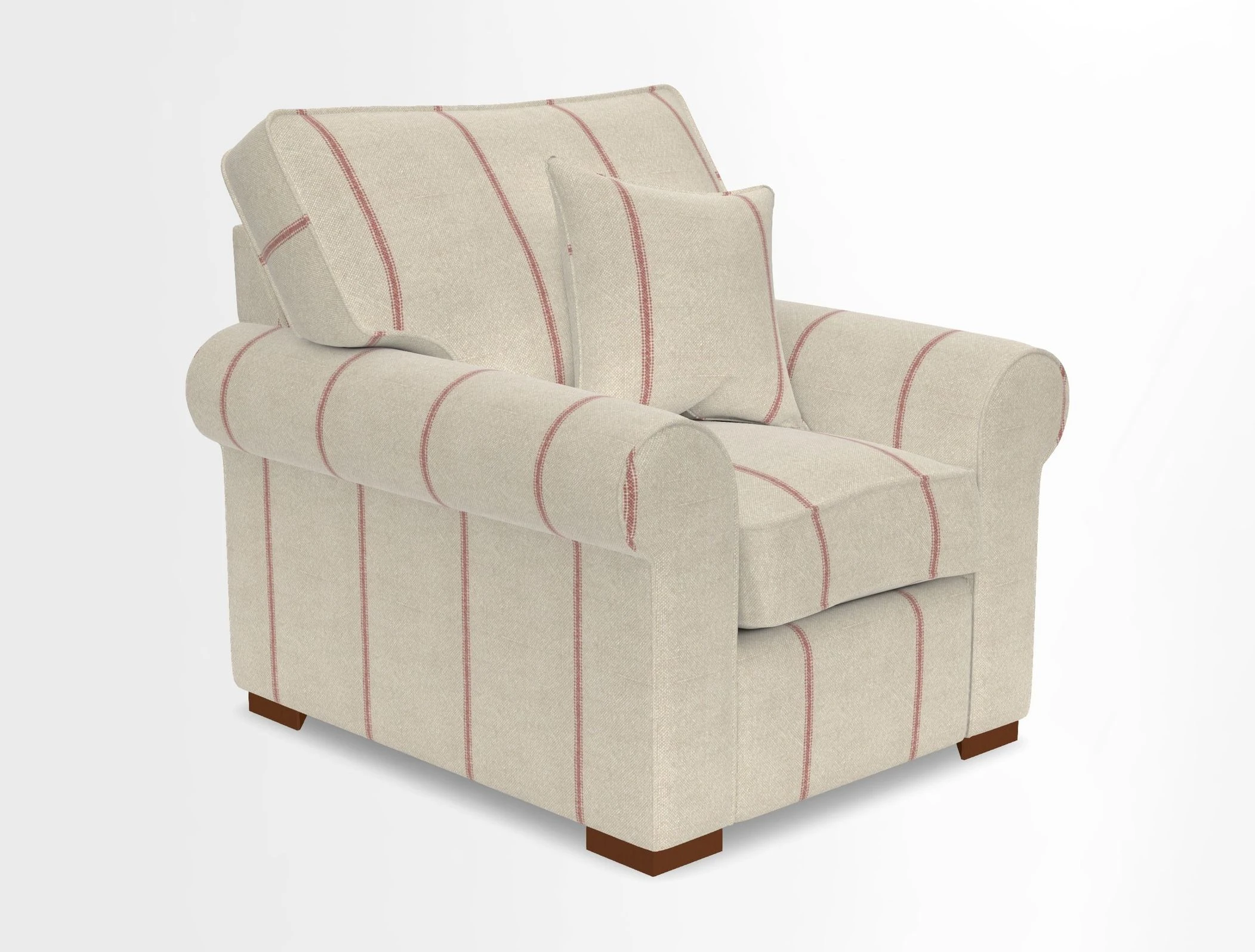 Upperton Chair in Two Tone Plain Biscuit - Loose cover option available