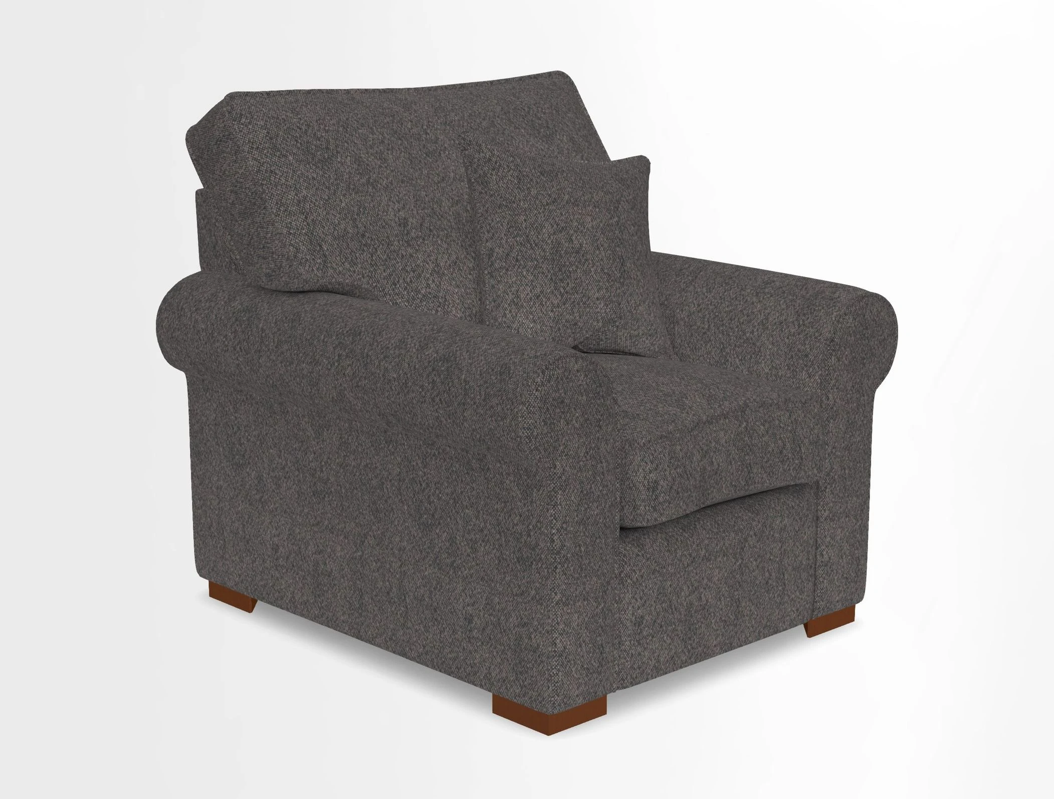 Upperton Chair in Two Tone Plain Biscuit - Loose cover option available