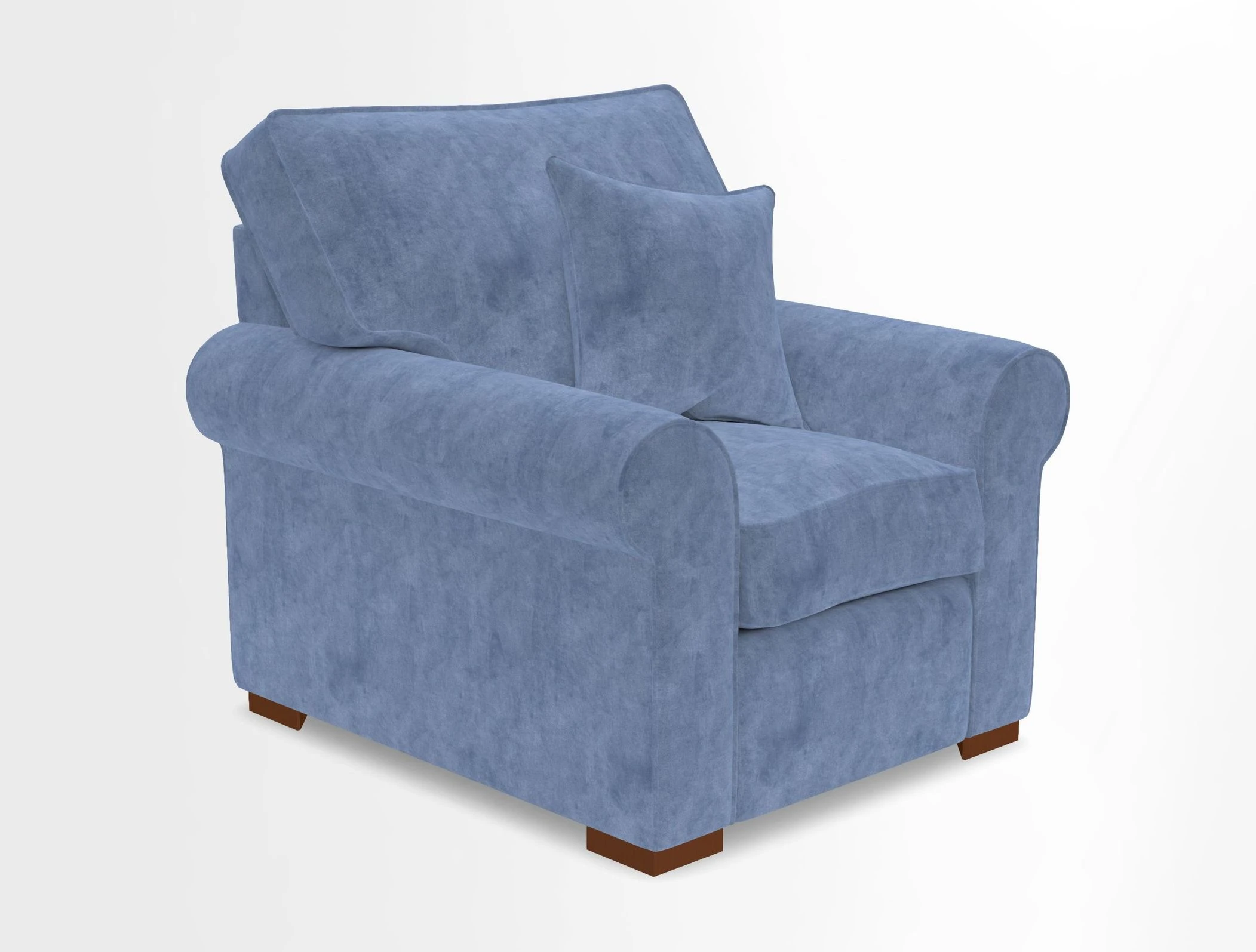 Upperton Chair in Two Tone Plain Biscuit - Loose cover option available