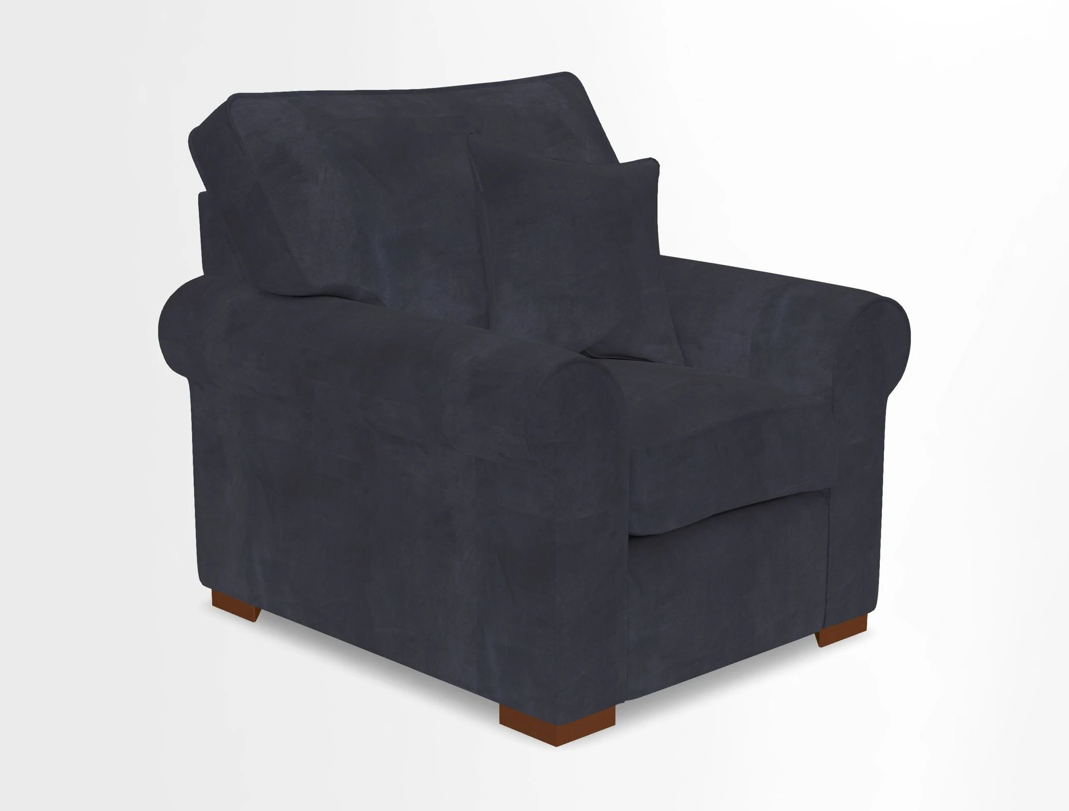 Upperton Chair in Two Tone Plain Biscuit - Loose cover option available