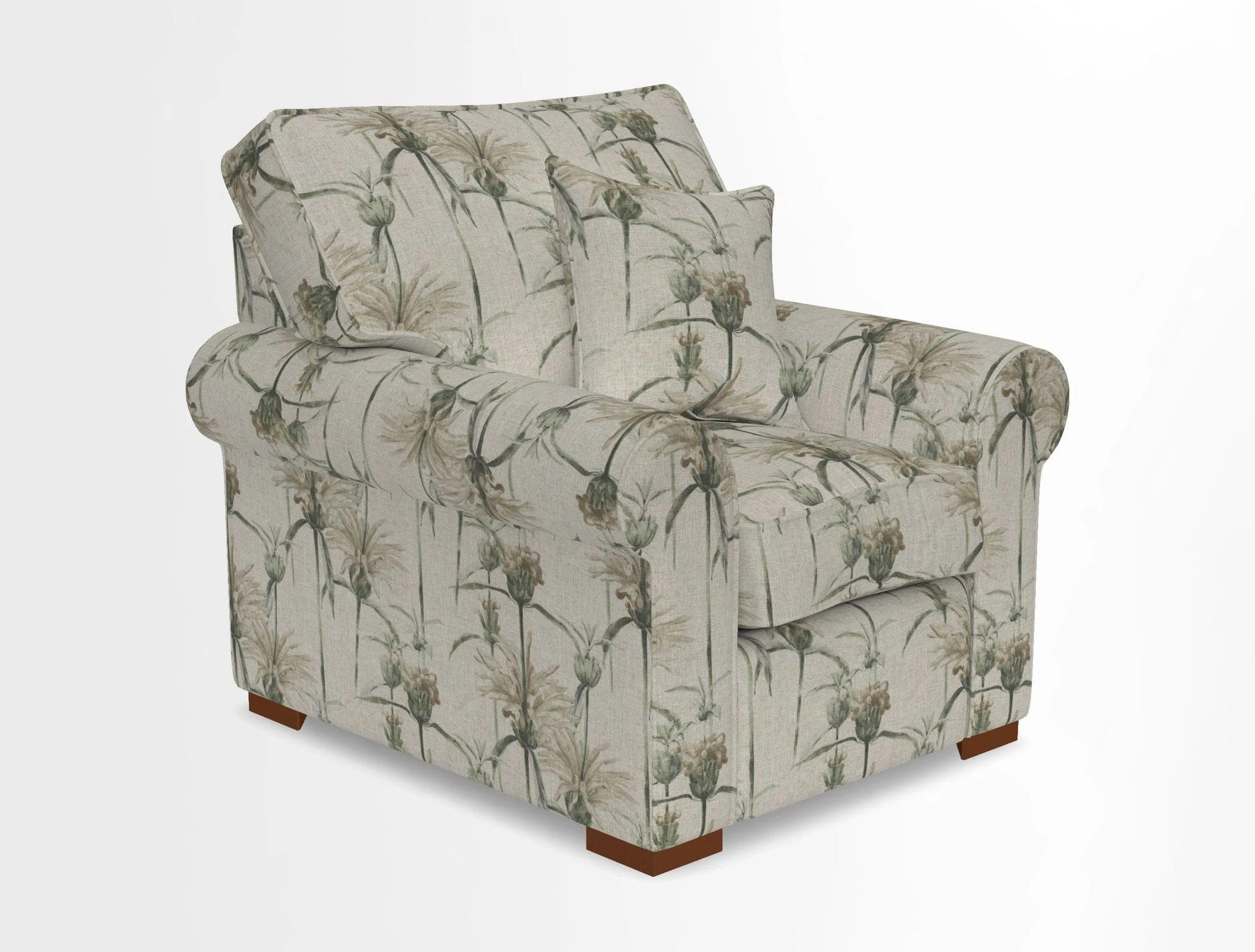 Upperton Chair in Two Tone Plain Biscuit - Loose cover option available