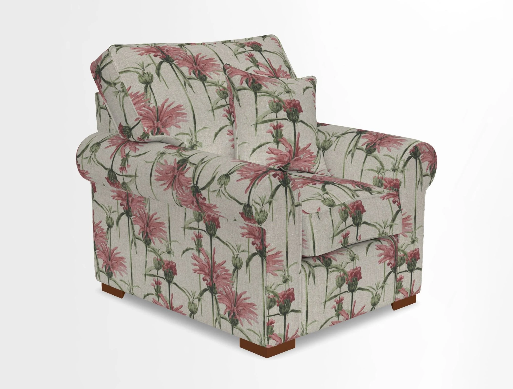Upperton Chair in Two Tone Plain Biscuit - Loose cover option available
