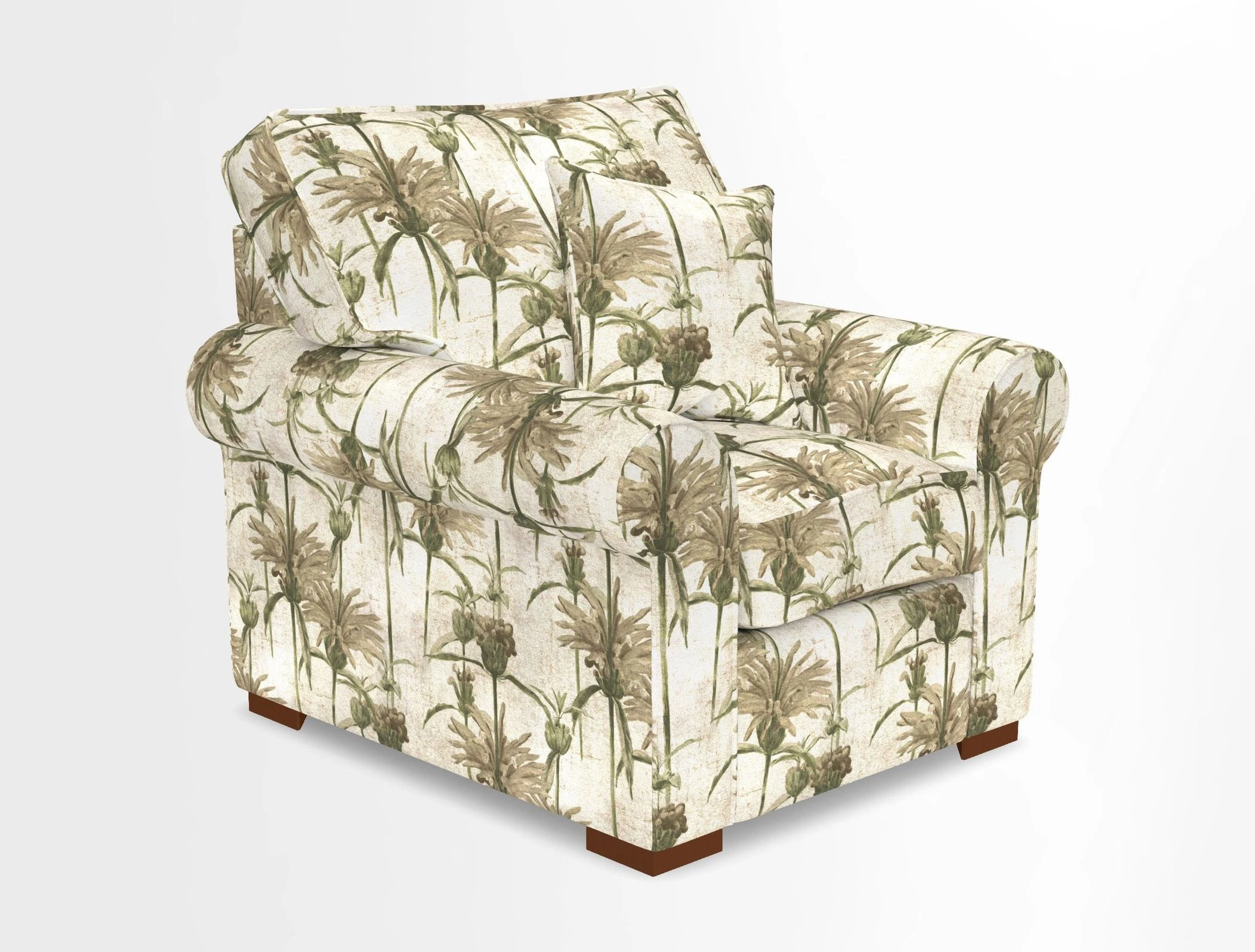 Upperton Chair in Two Tone Plain Biscuit - Loose cover option available
